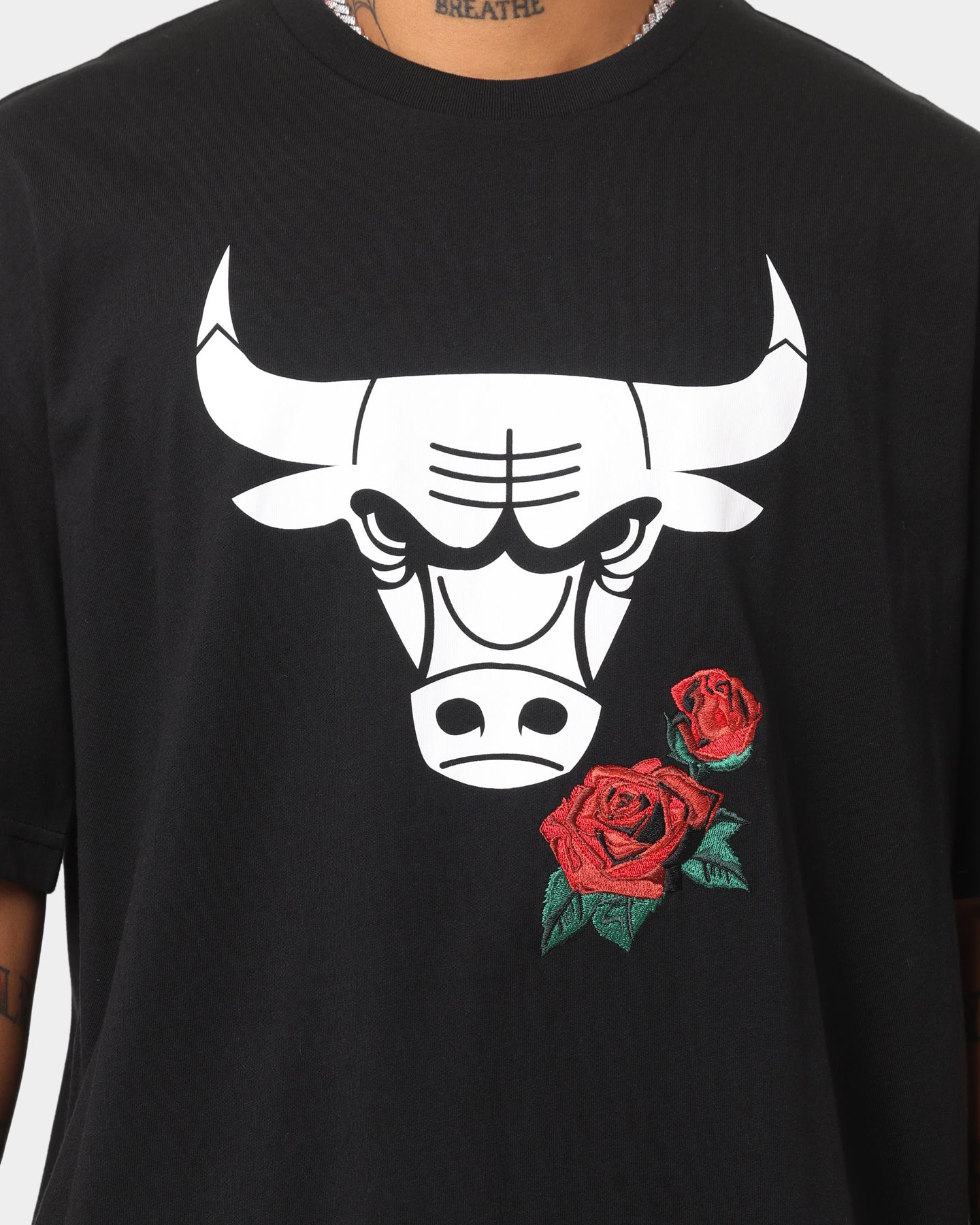 New Era Chicago Bulls Rose Oversized T-Shirt Black