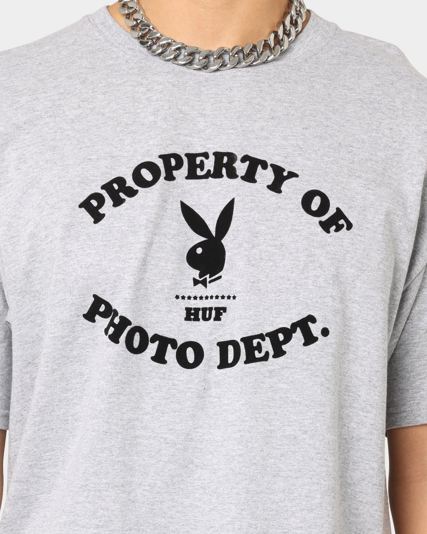 HUF X Playboy Photo Dept T-Shirt Grey Heather