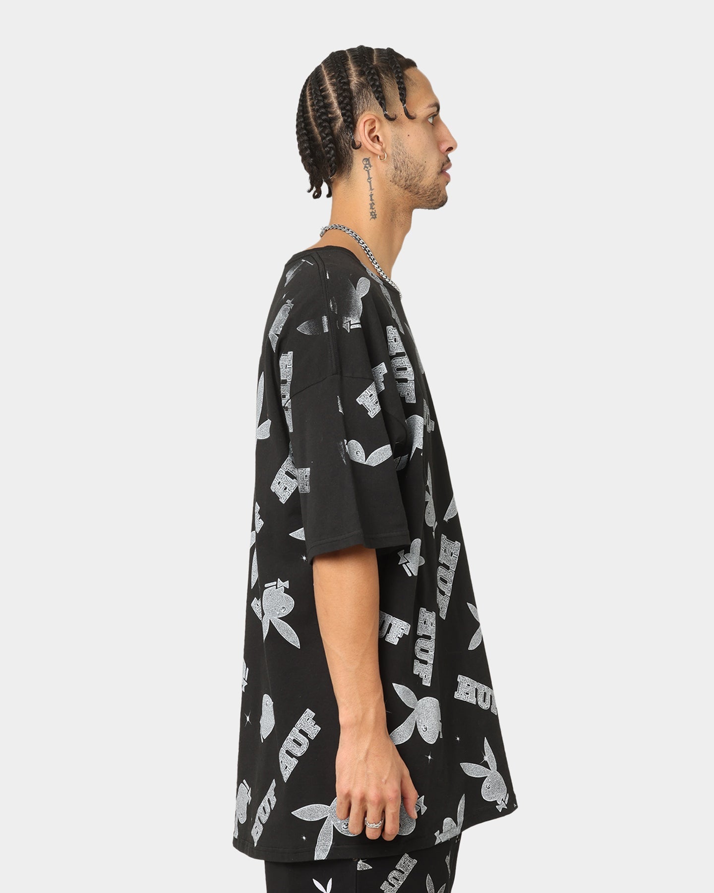 HUF X Playboy VVS Pattern T-Shirt Black