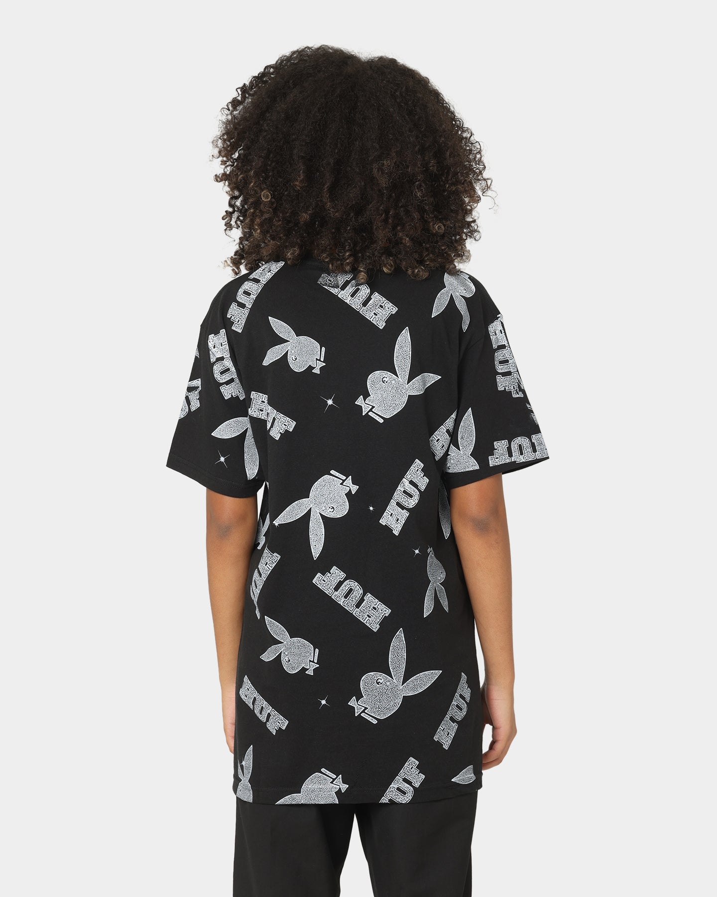 HUF X Playboy VVS Pattern T-Shirt Black Style001
