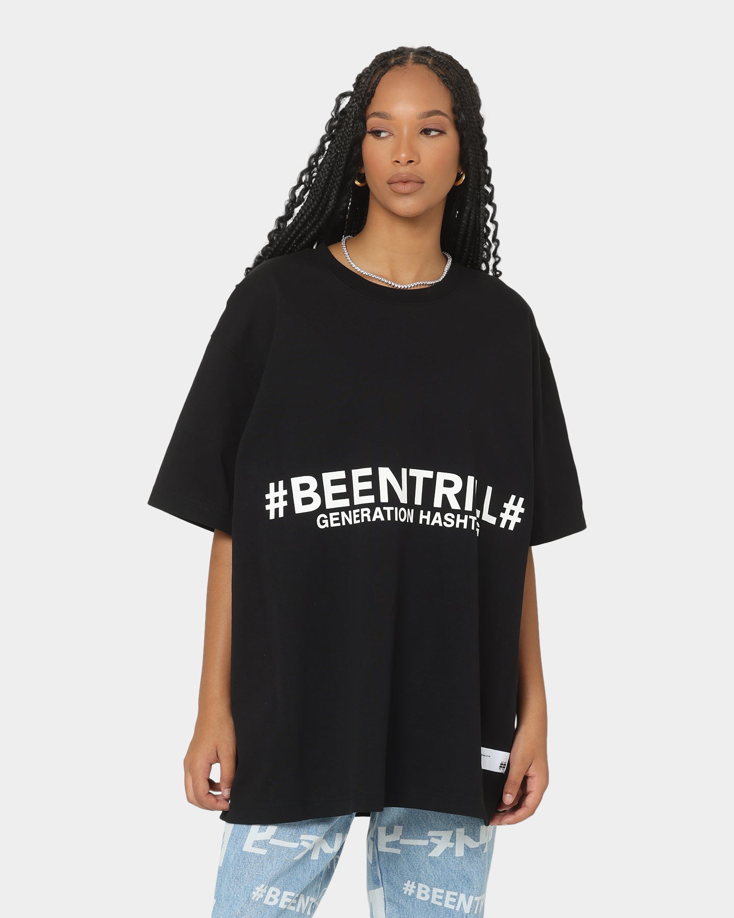 Been Trill Generation Hashtag Short Sleeve T-Shirt Black Style001