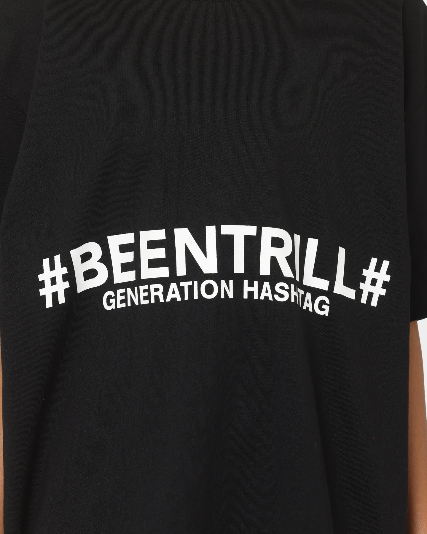 Been Trill Generation Hashtag Short Sleeve T-Shirt Black Style001