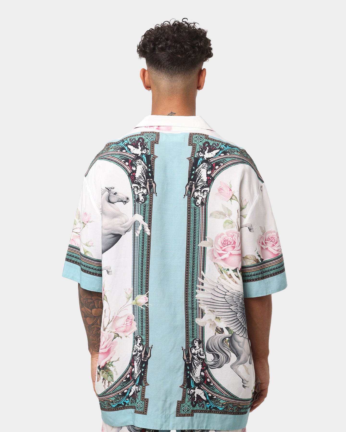 EN ES Caesar Oversized Button Up Shirt Multi-coloured