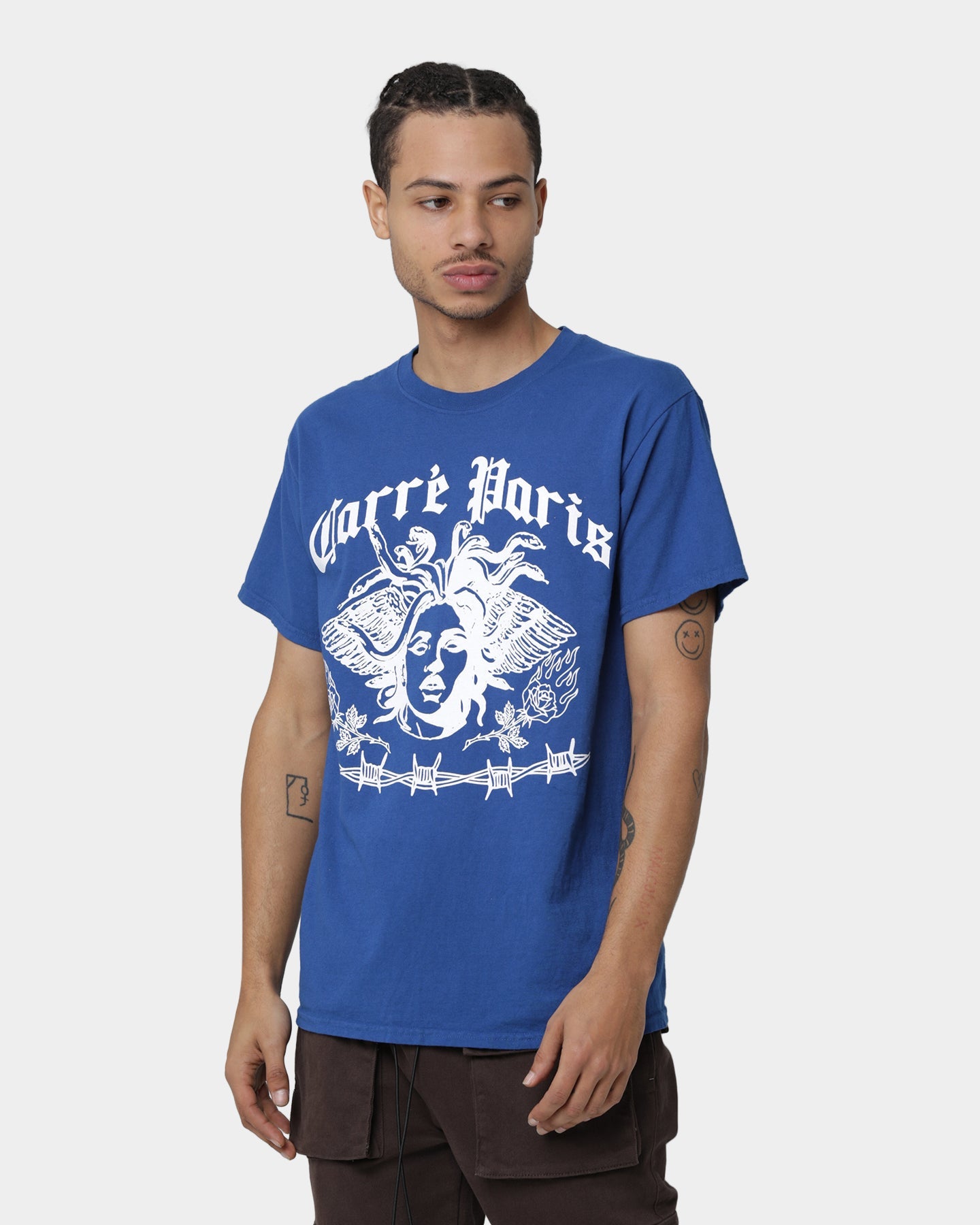 Carr√© Medusa T-Shirt Cobalt Blue