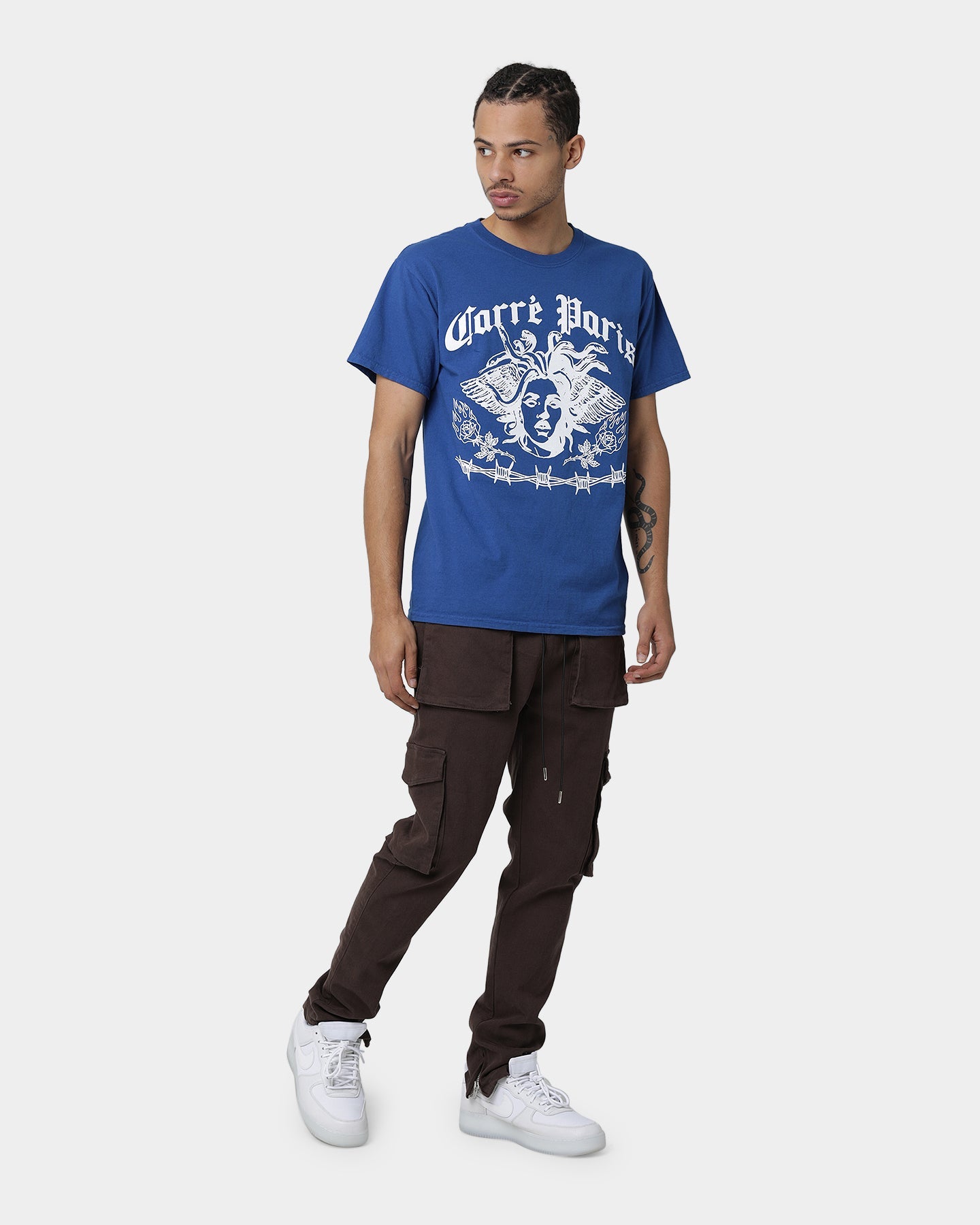 Carr√© Medusa T-Shirt Cobalt Blue