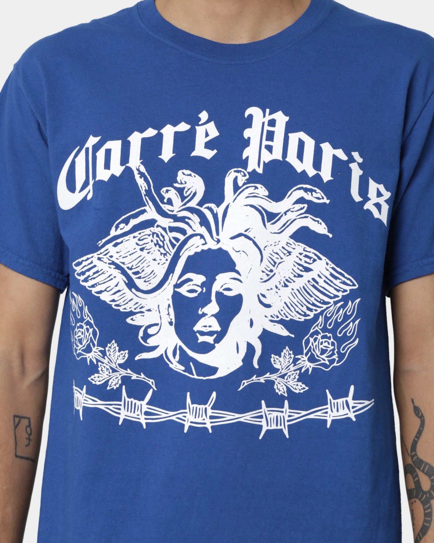 Carr√© Medusa T-Shirt Cobalt Blue