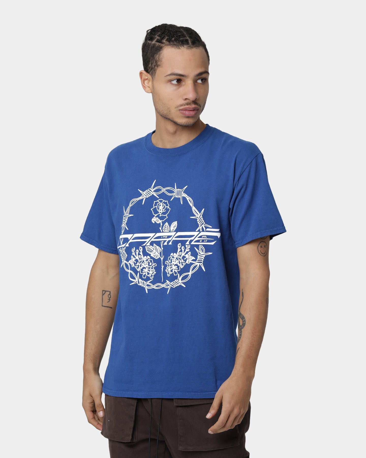 Carr√© Barbed Rose T-Shirt Cobalt Blue