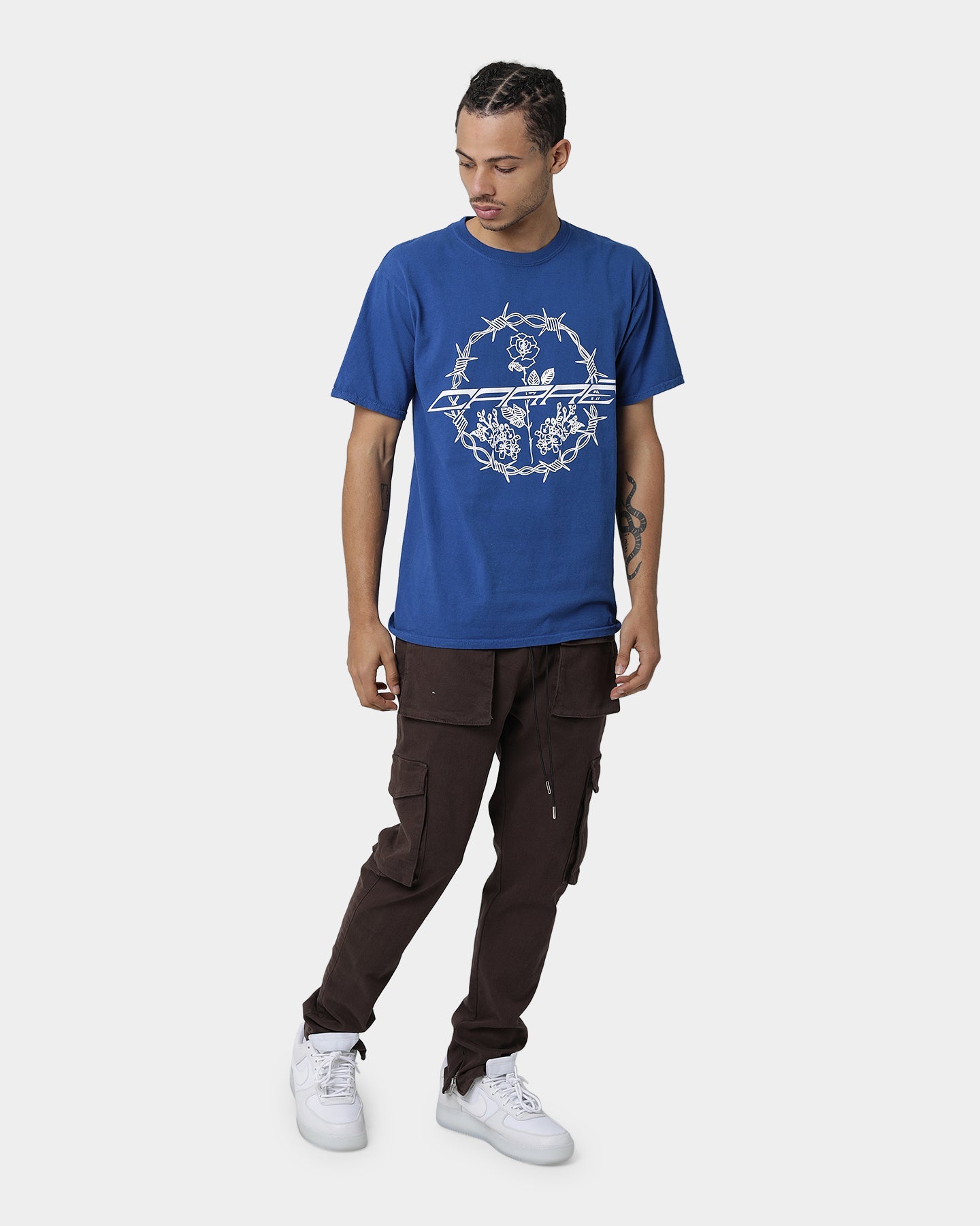 Carr√© Barbed Rose T-Shirt Cobalt Blue