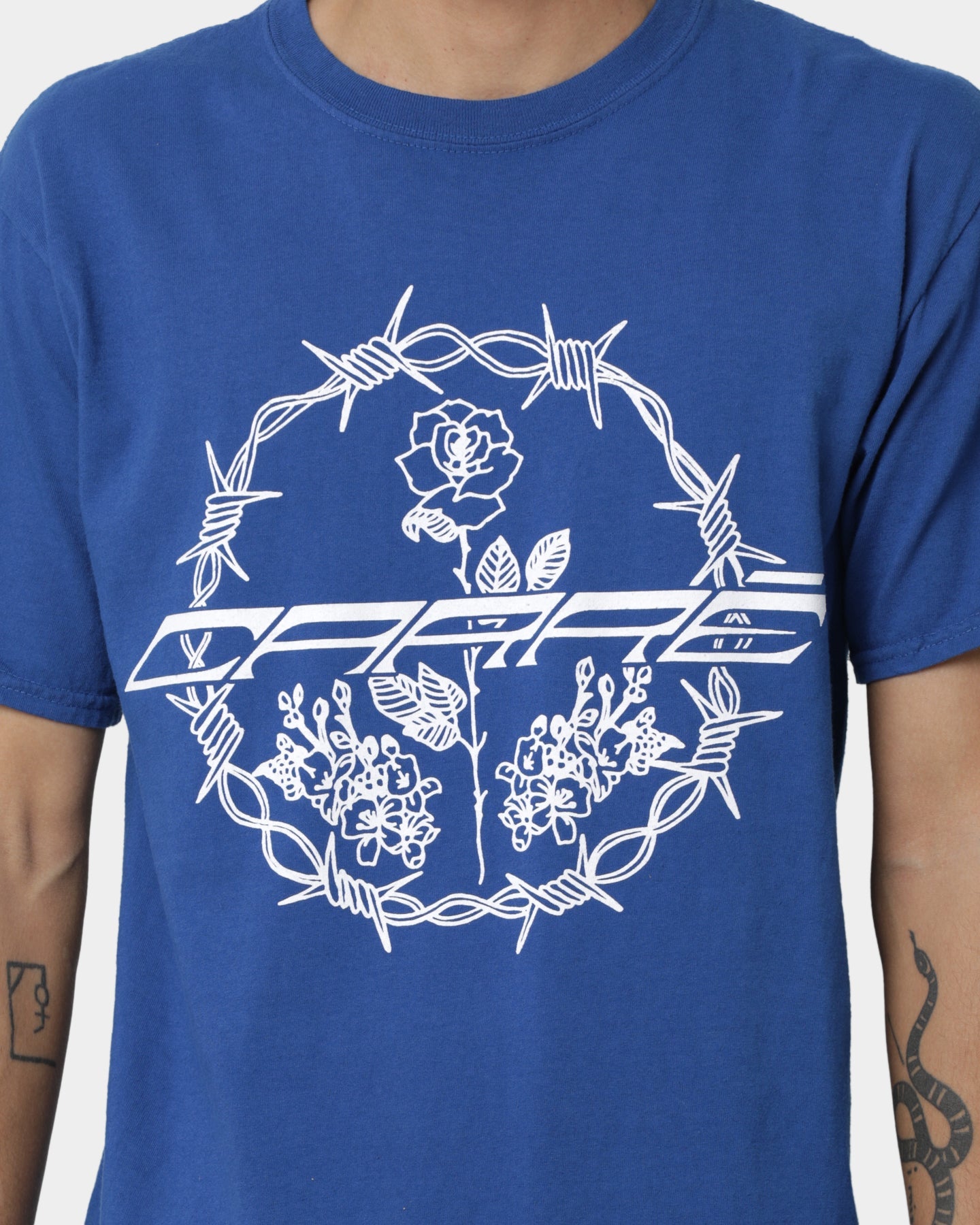 Carr√© Barbed Rose T-Shirt Cobalt Blue