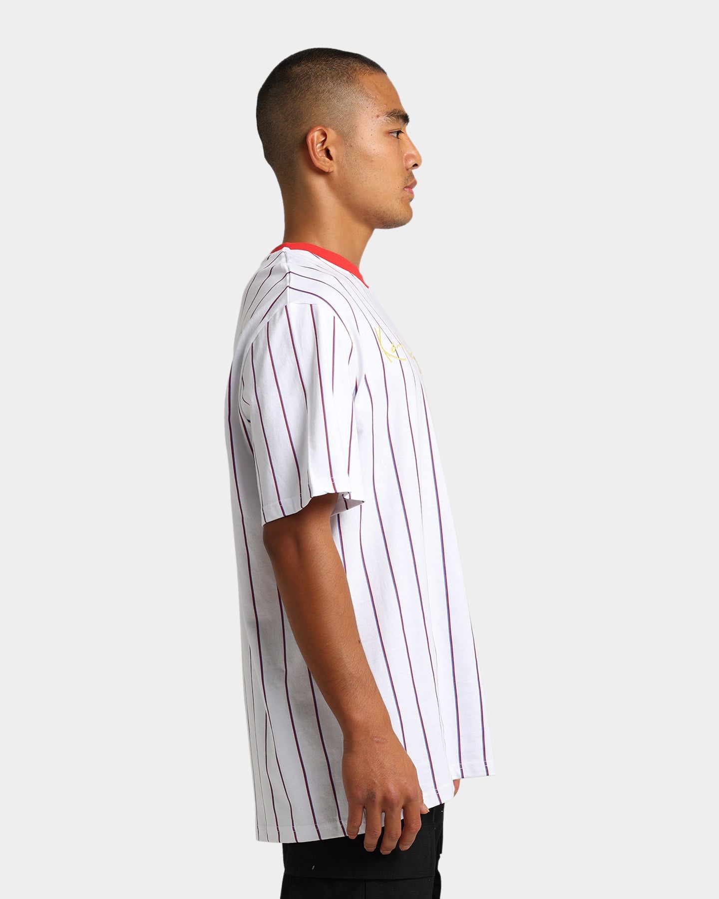 Karl Kani Originals Pinstripe T-Shirt White