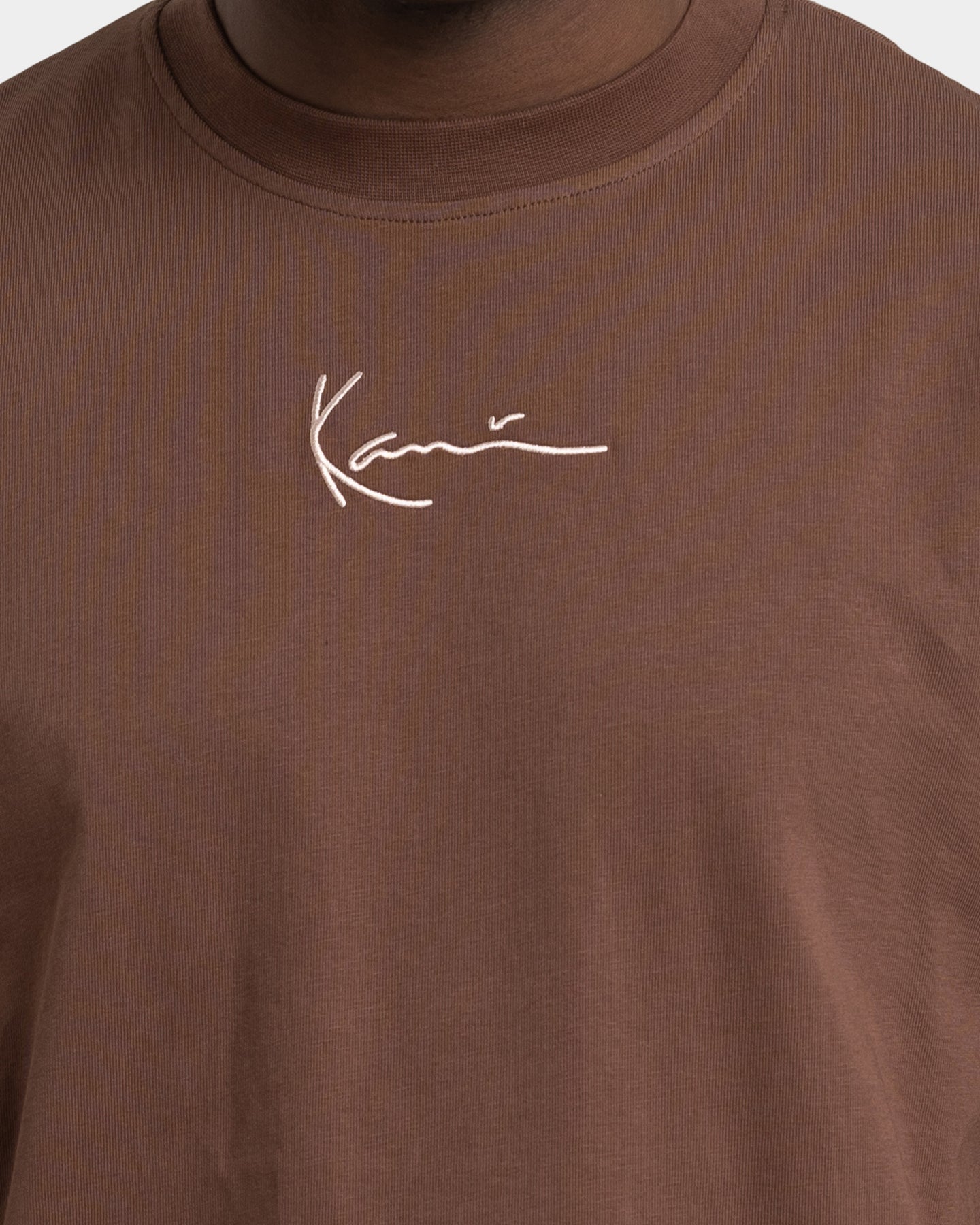 Karl Kani Men's Small Signature T-Shirt Brown