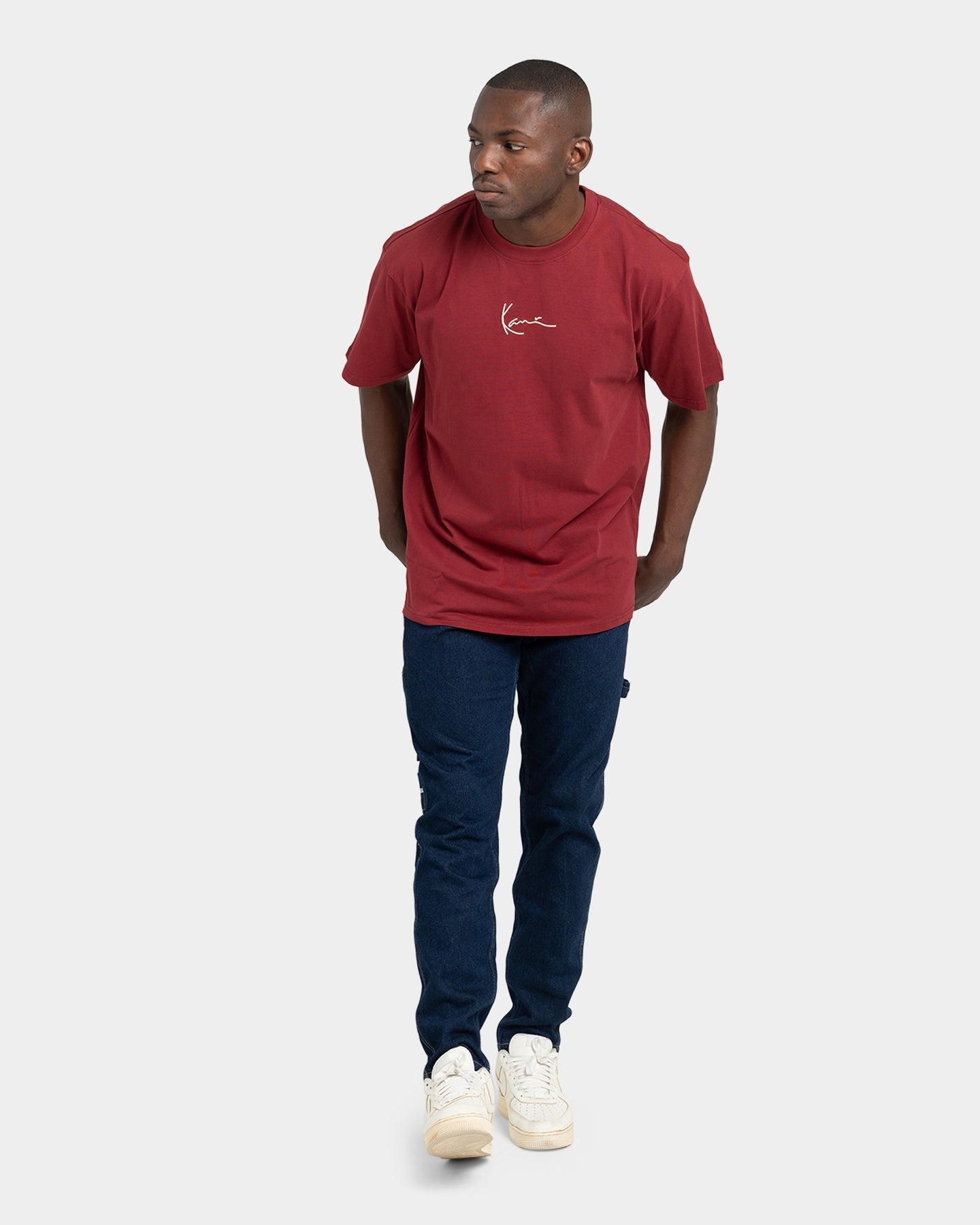 Karl Kani Small Signature T-Shirt Dark Red
