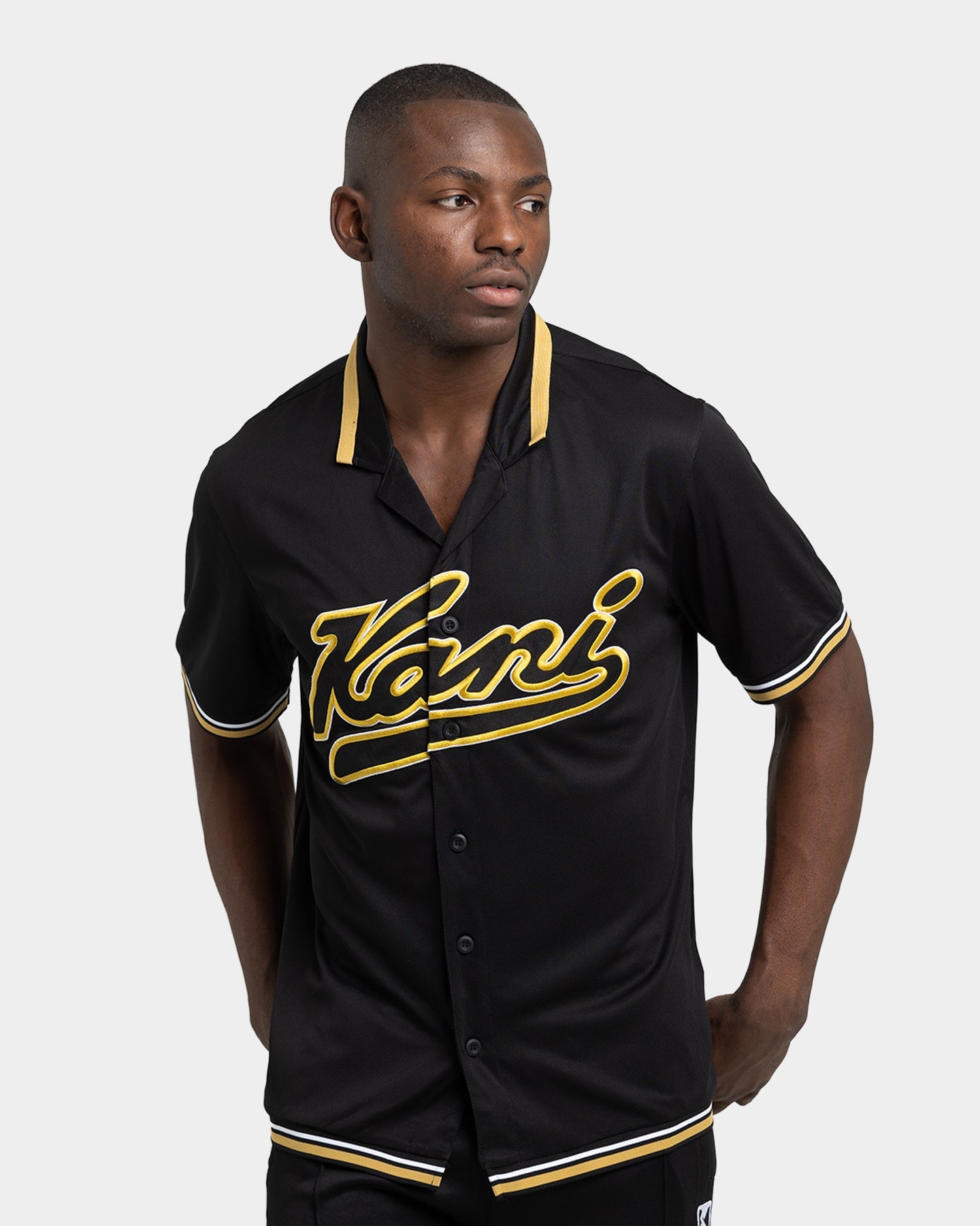 Karl Kani Varsity Baseball Shirt Black