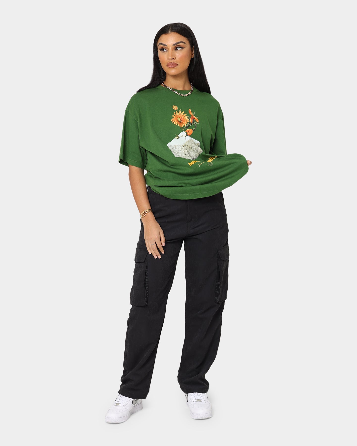 Honor The Gift Inner City Love T-Shirt Green Style001