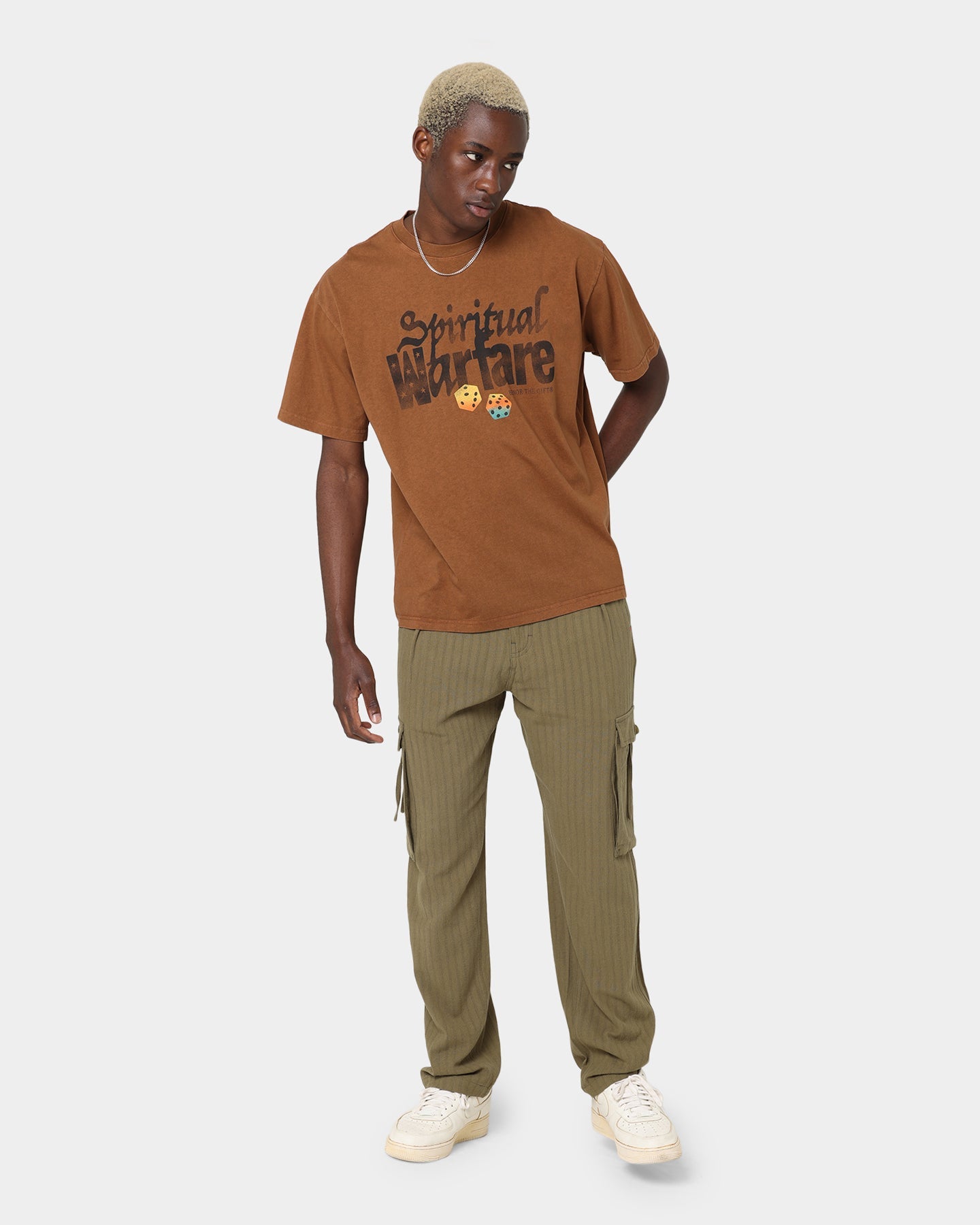 Honor The Gift Spiritual Warfare T-Shirt Brown