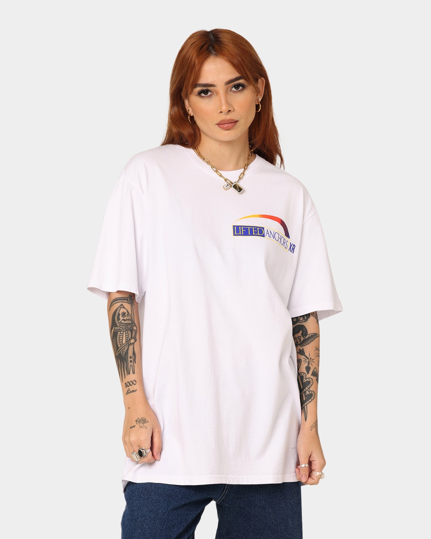 Lifted Anchors Aderrall T-Shirt White Style001