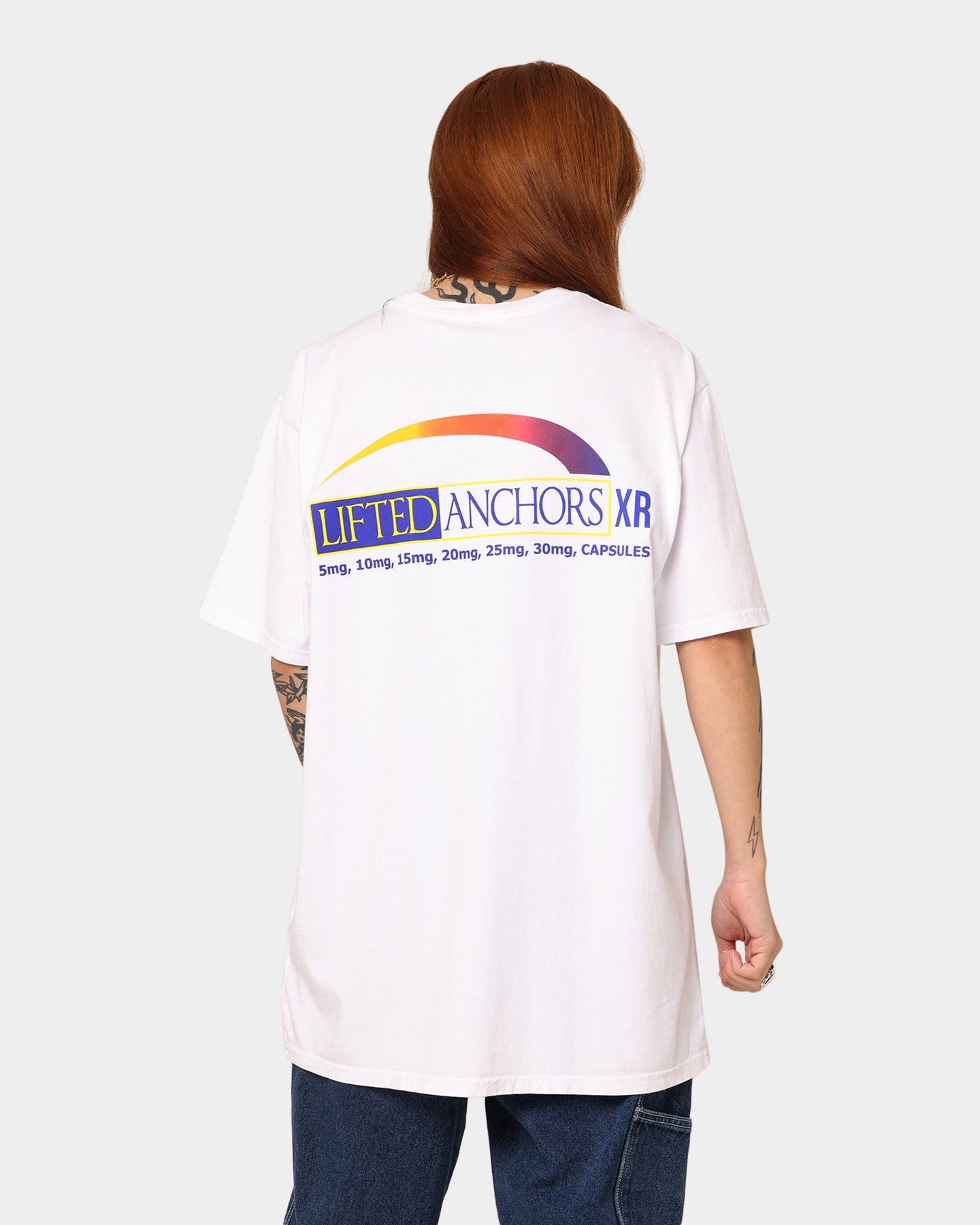 Lifted Anchors Aderrall T-Shirt White Style001
