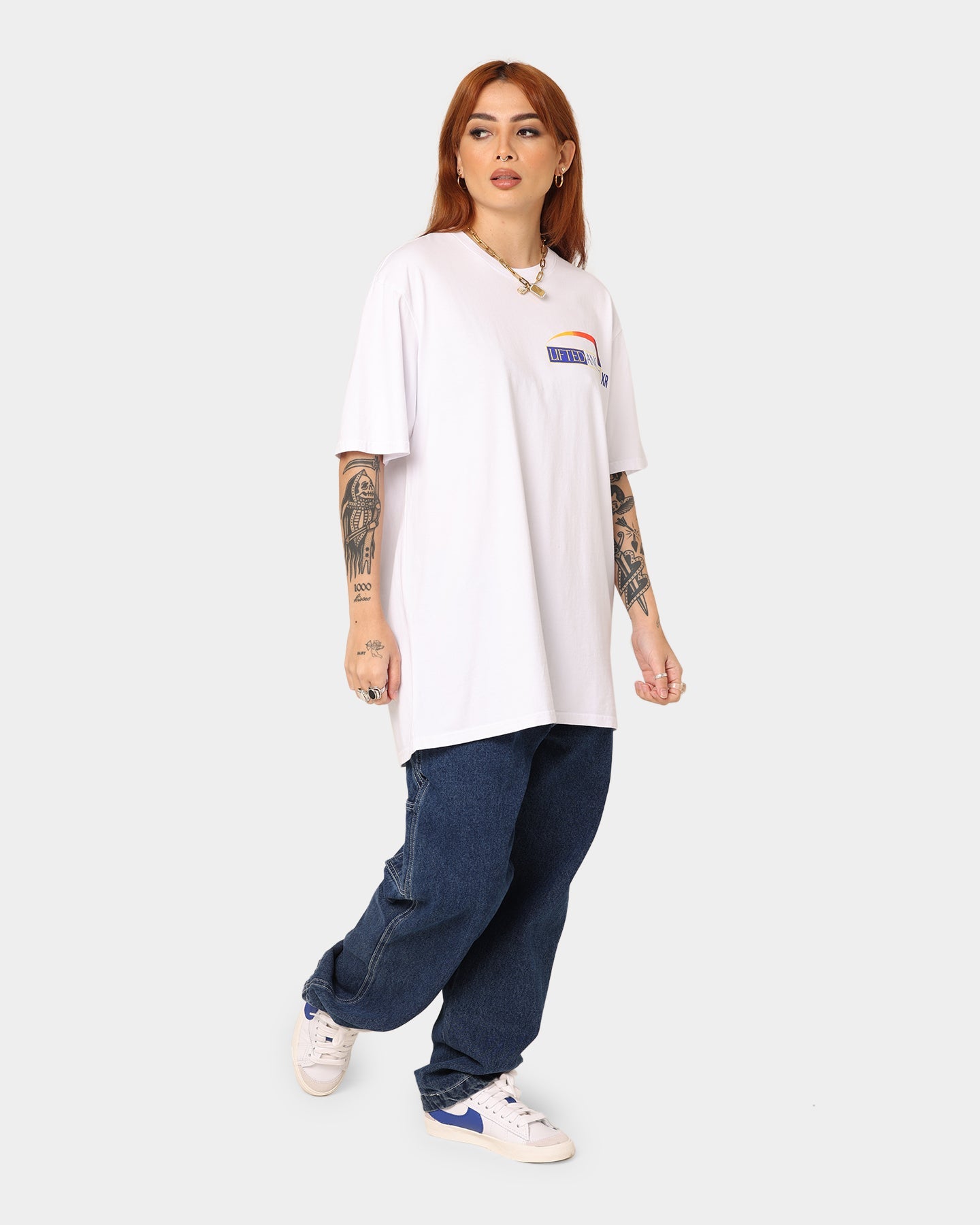 Lifted Anchors Aderrall T-Shirt White Style001