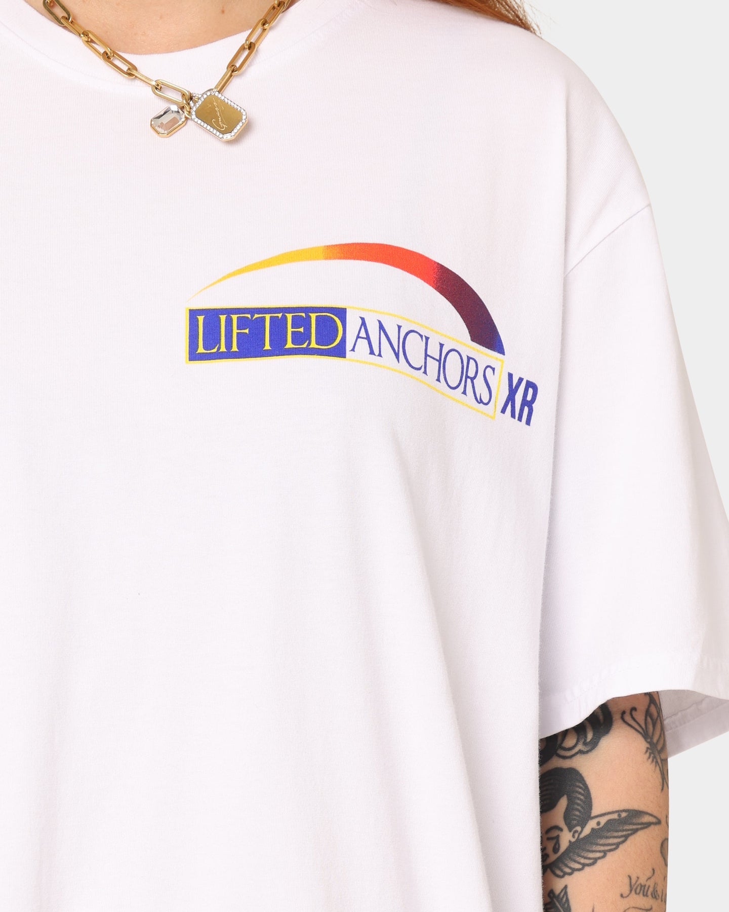 Lifted Anchors Aderrall T-Shirt White Style001