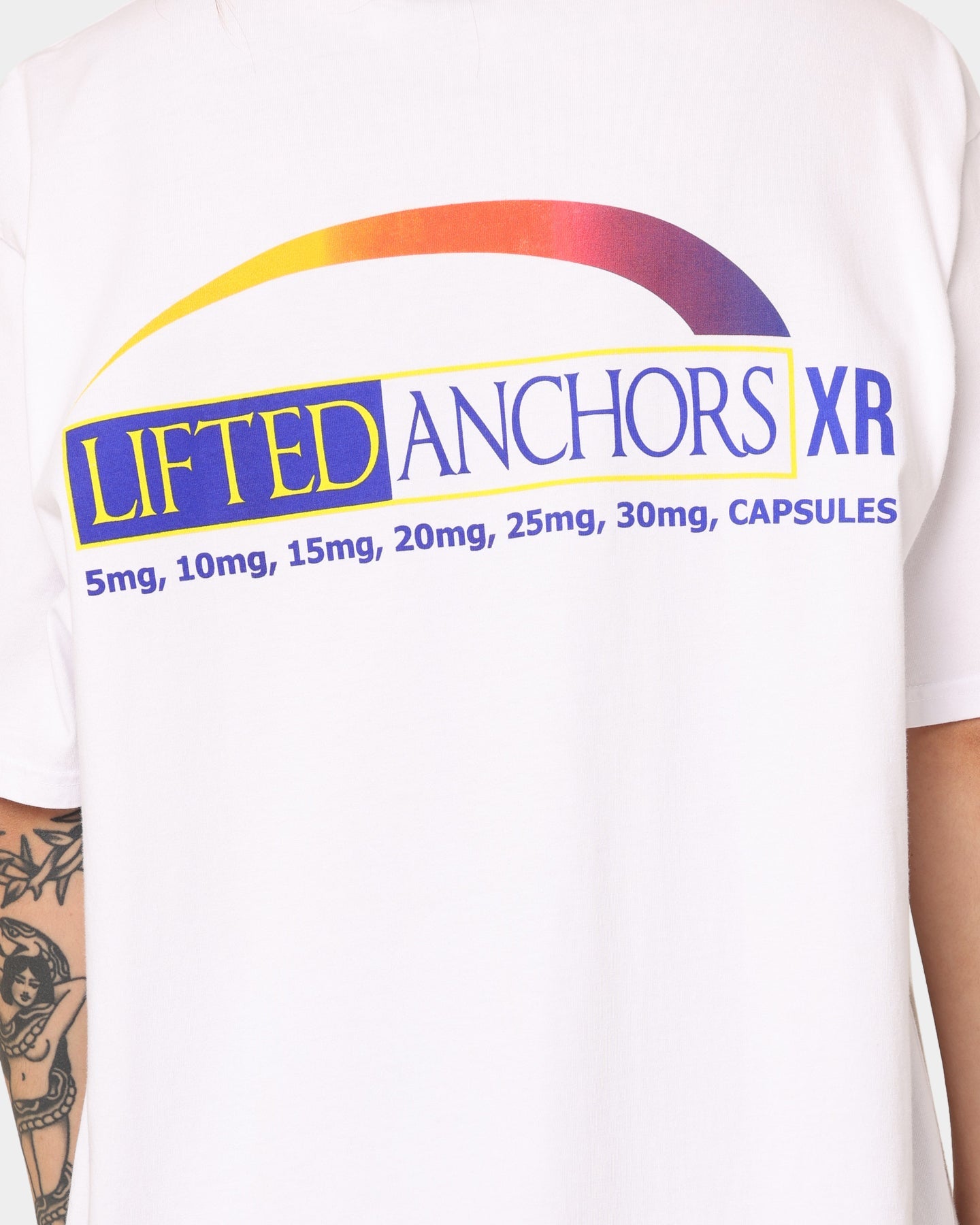 Lifted Anchors Aderrall T-Shirt White Style001