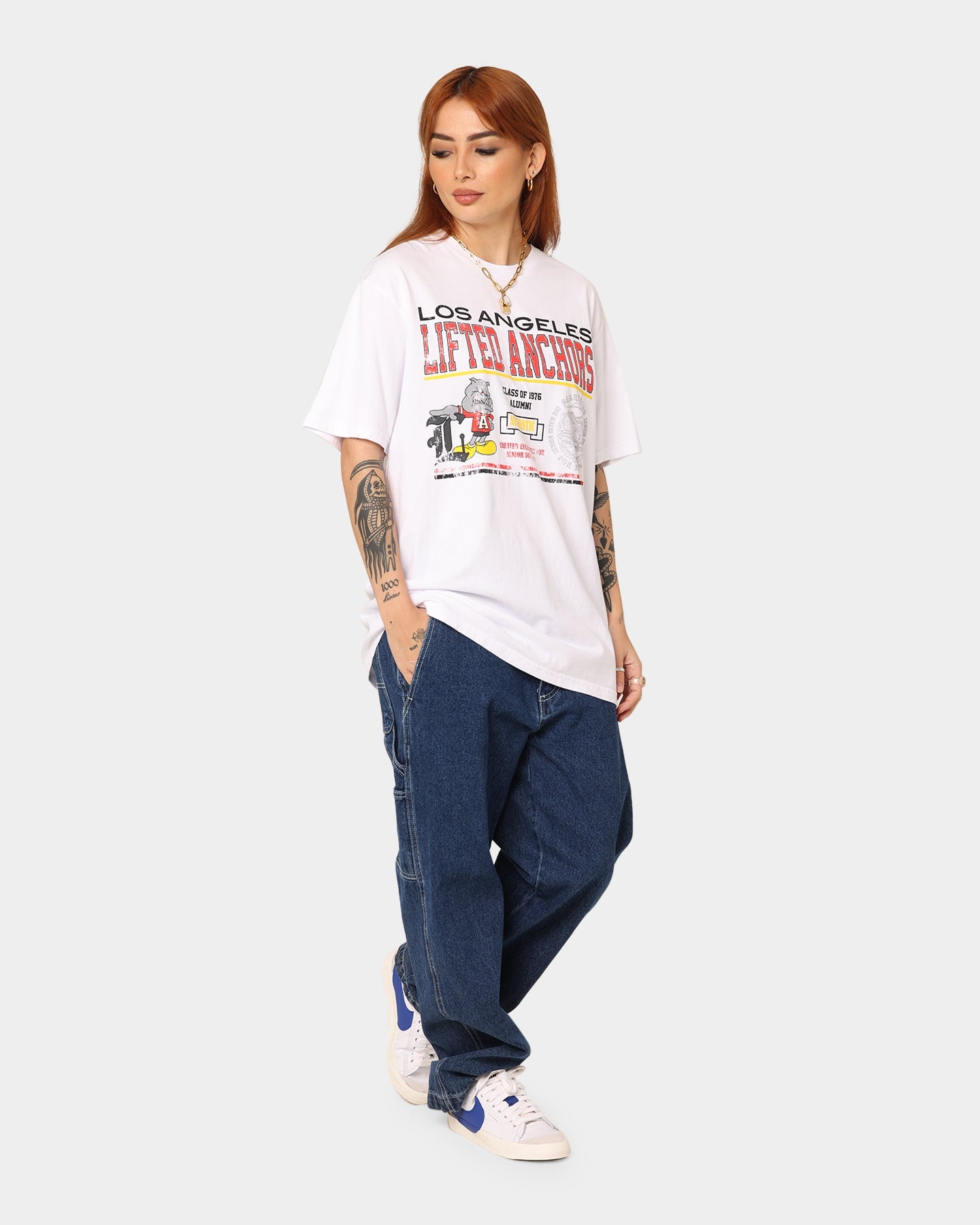 Lifted Anchors Bulldogs T-Shirt White Style001