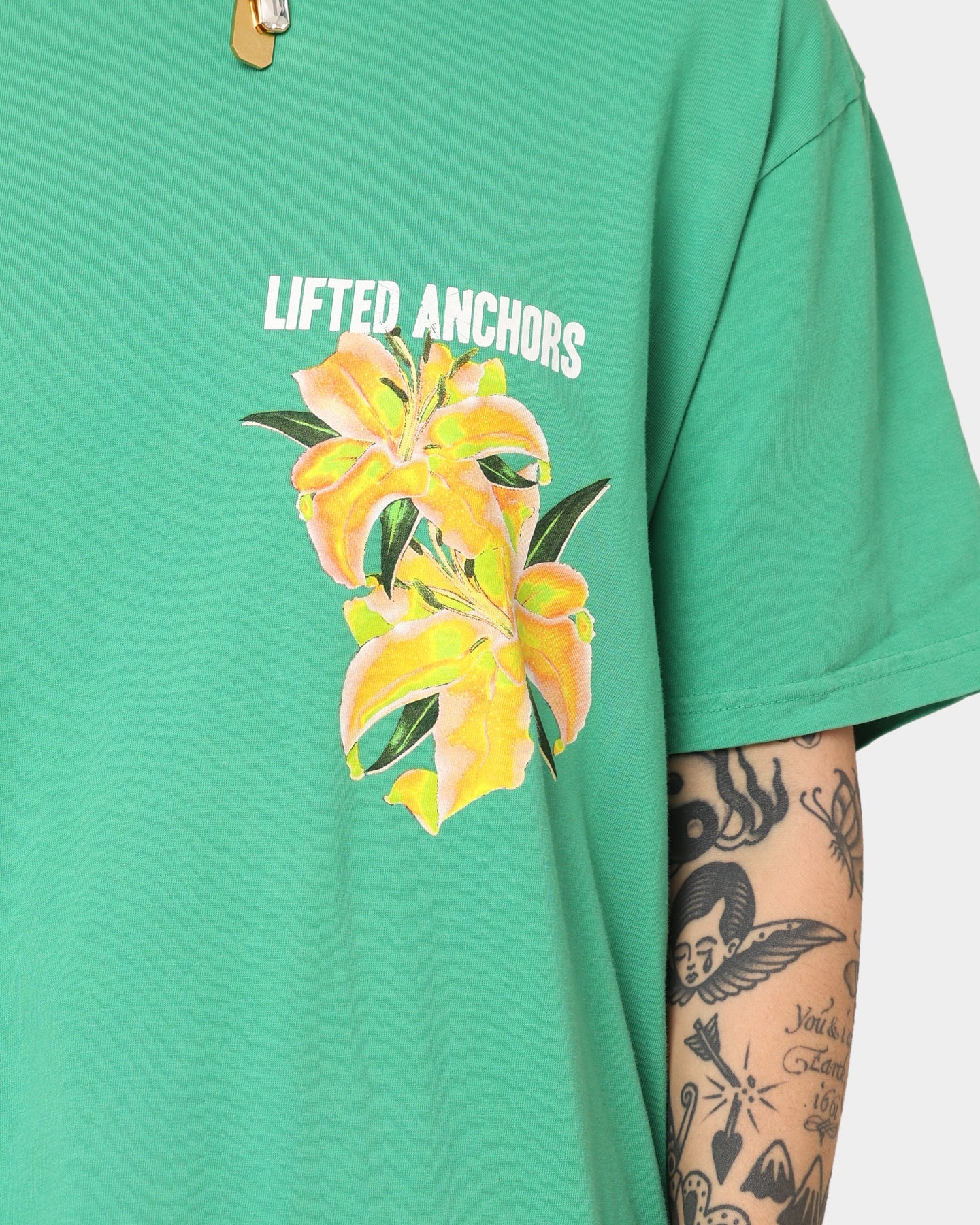 Lifted Anchors Delinquents T-Shirt Green Style001