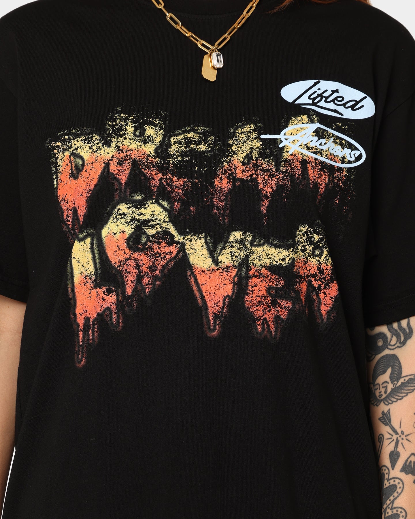 Lifted Anchors Dream Lover T-Shirt Black Style001