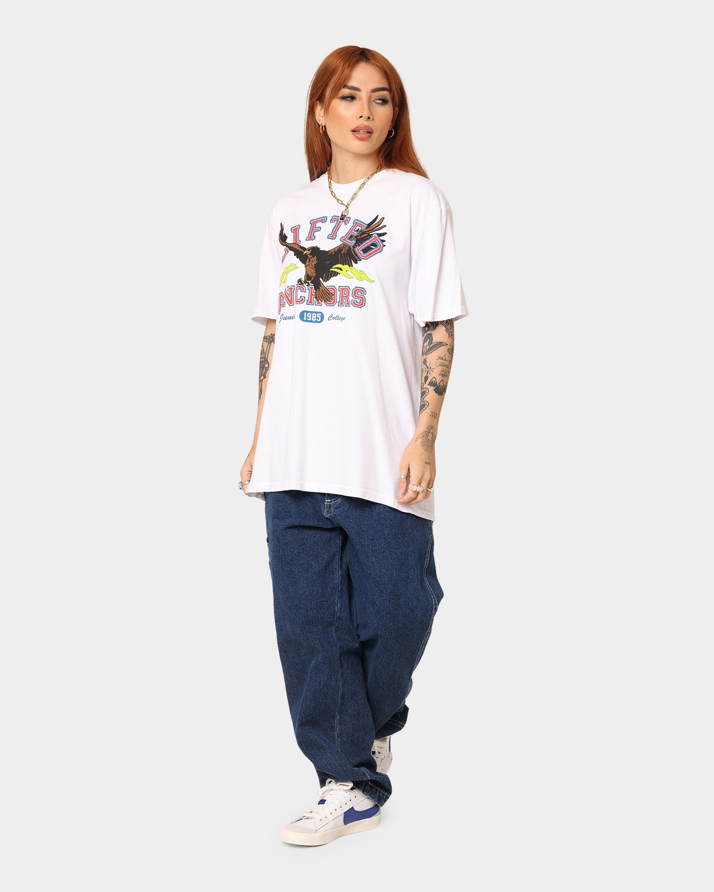 Lifted Anchors Gym Class T-Shirt White Style001