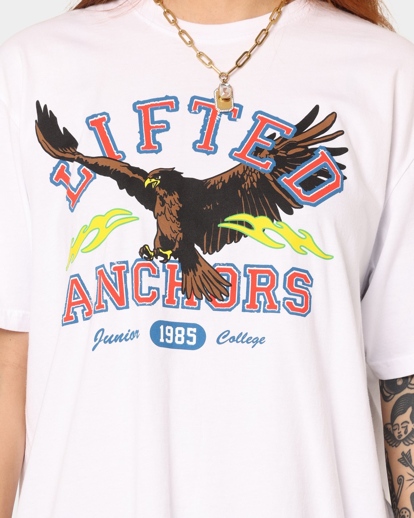 Lifted Anchors Gym Class T-Shirt White Style001