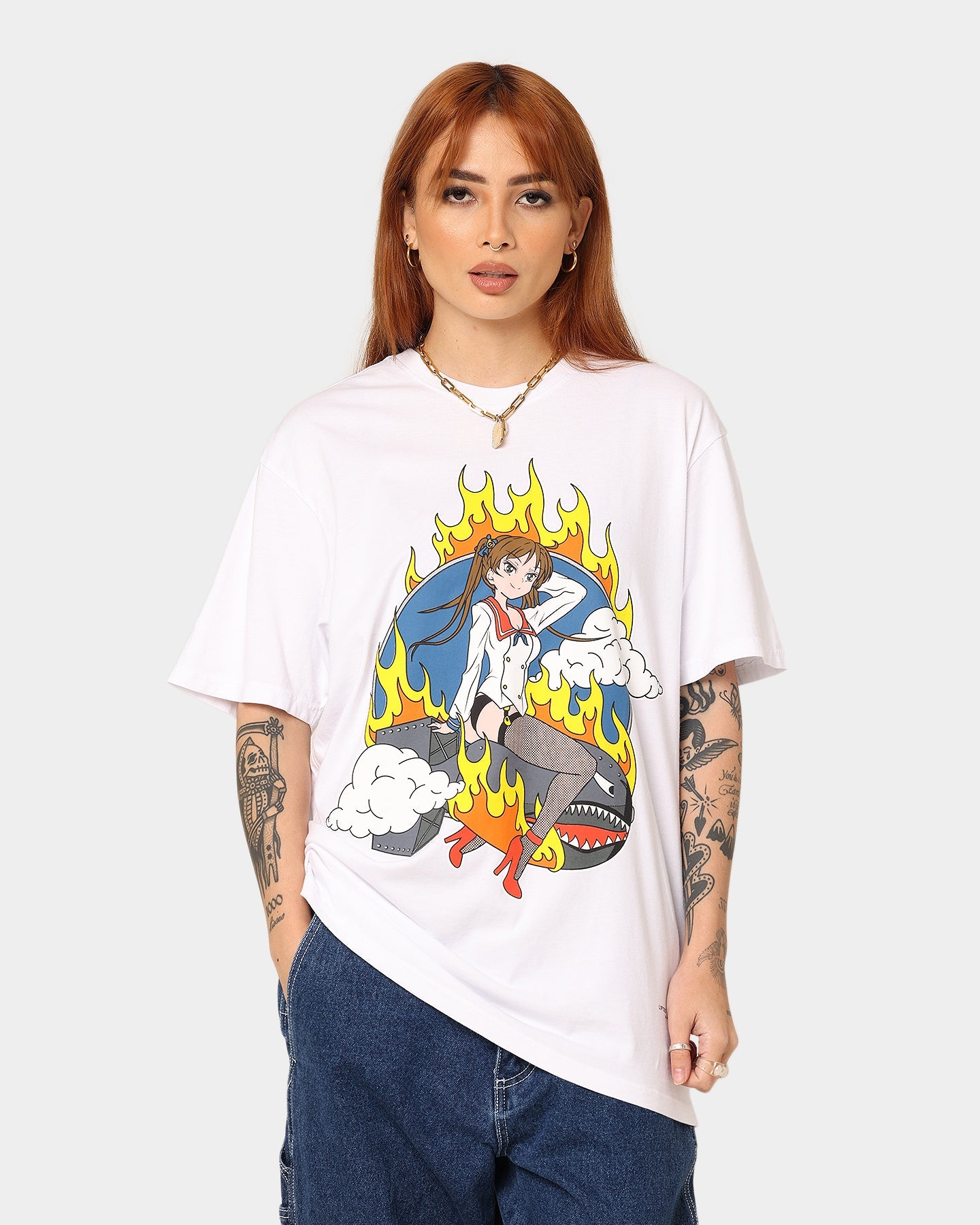 Lifted Anchors Warhead T-Shirt White Style001