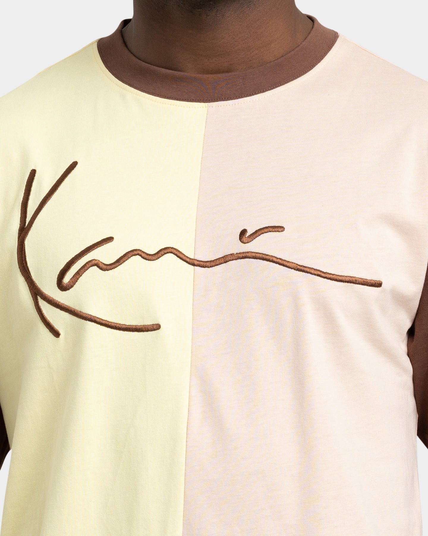 Karl Kani Men's Signature Block T-Shirt Light Yellow