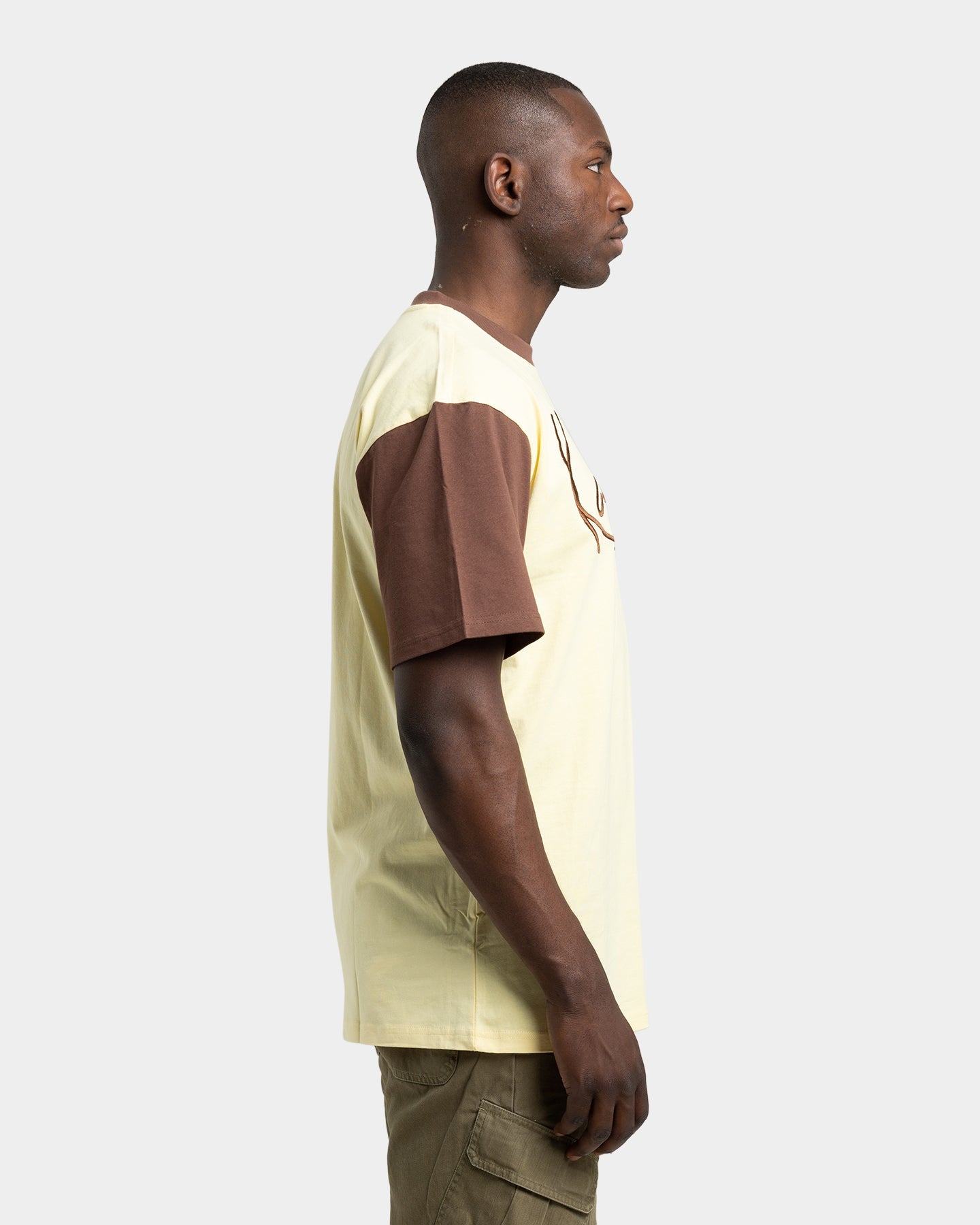 Karl Kani Men's Signature Block T-Shirt Light Yellow