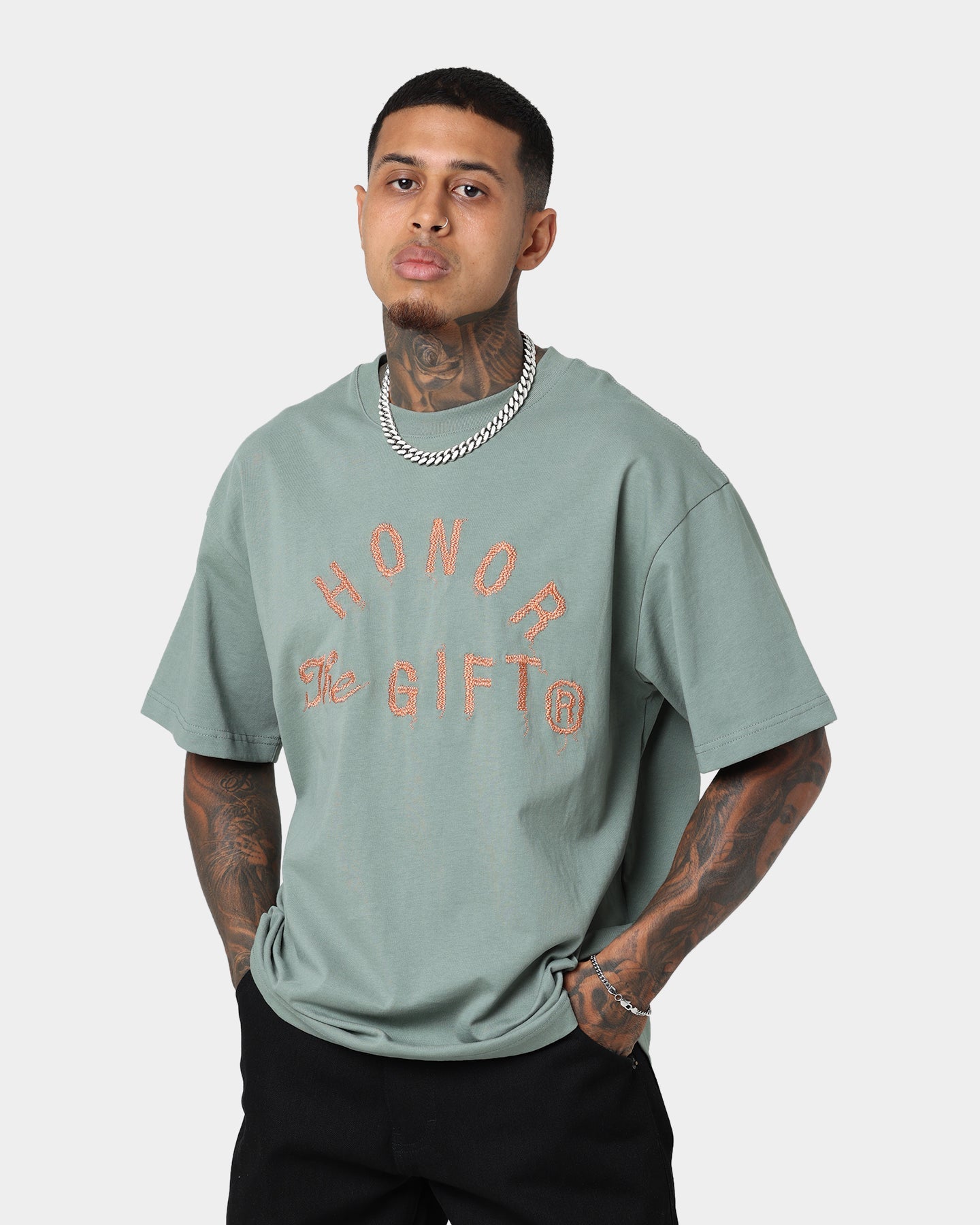 Honor The Gift HTG Weathered T-Shirt Sage