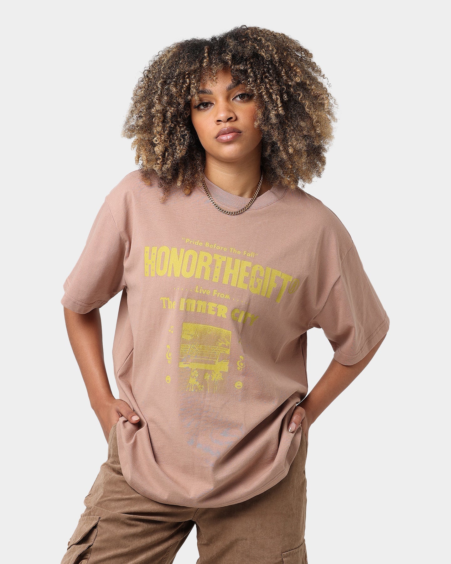 Honor The Gift Stereo T-Shirt Coyote Style001