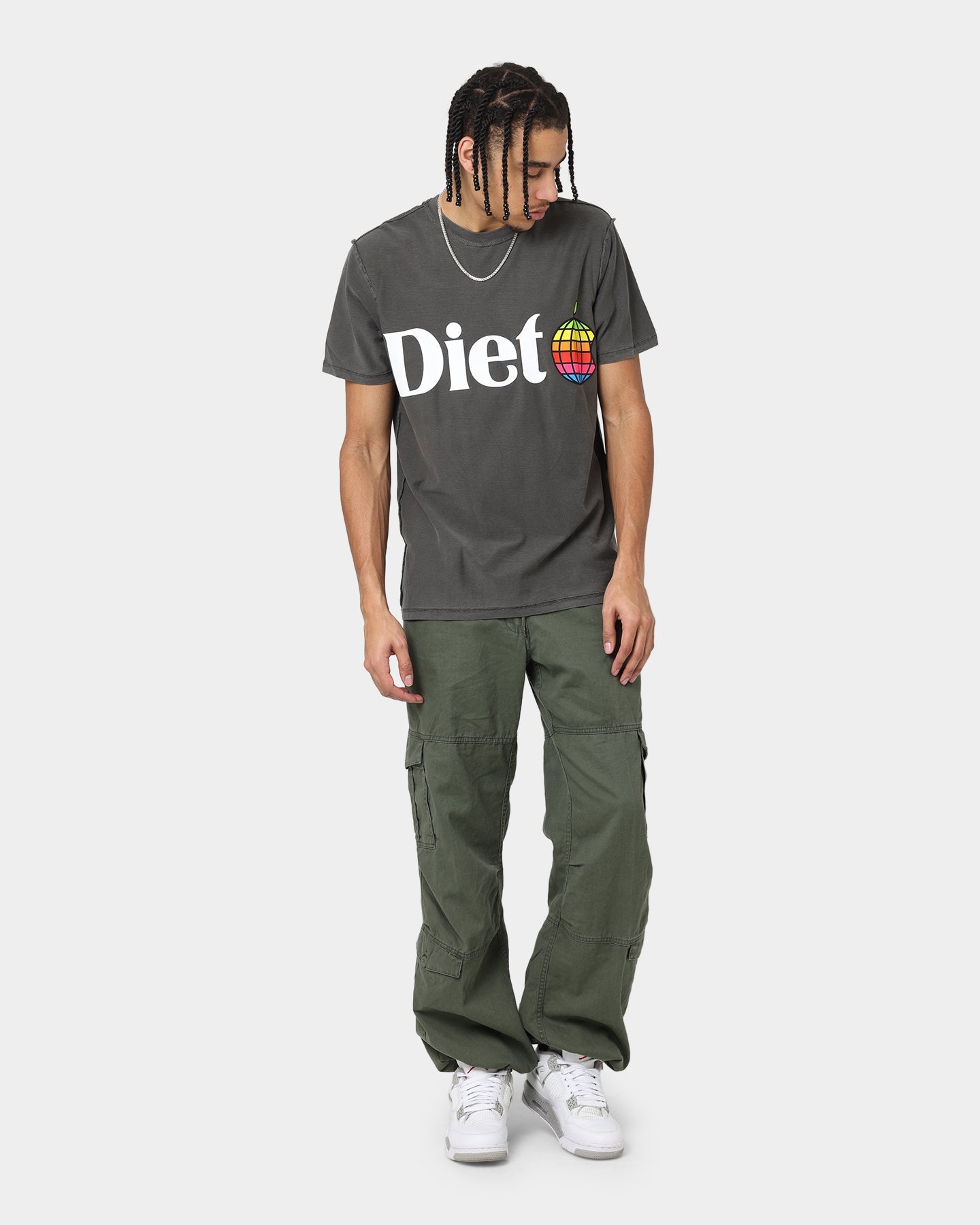 Diet Starts Monday Apple T-Shirt Vintage Black