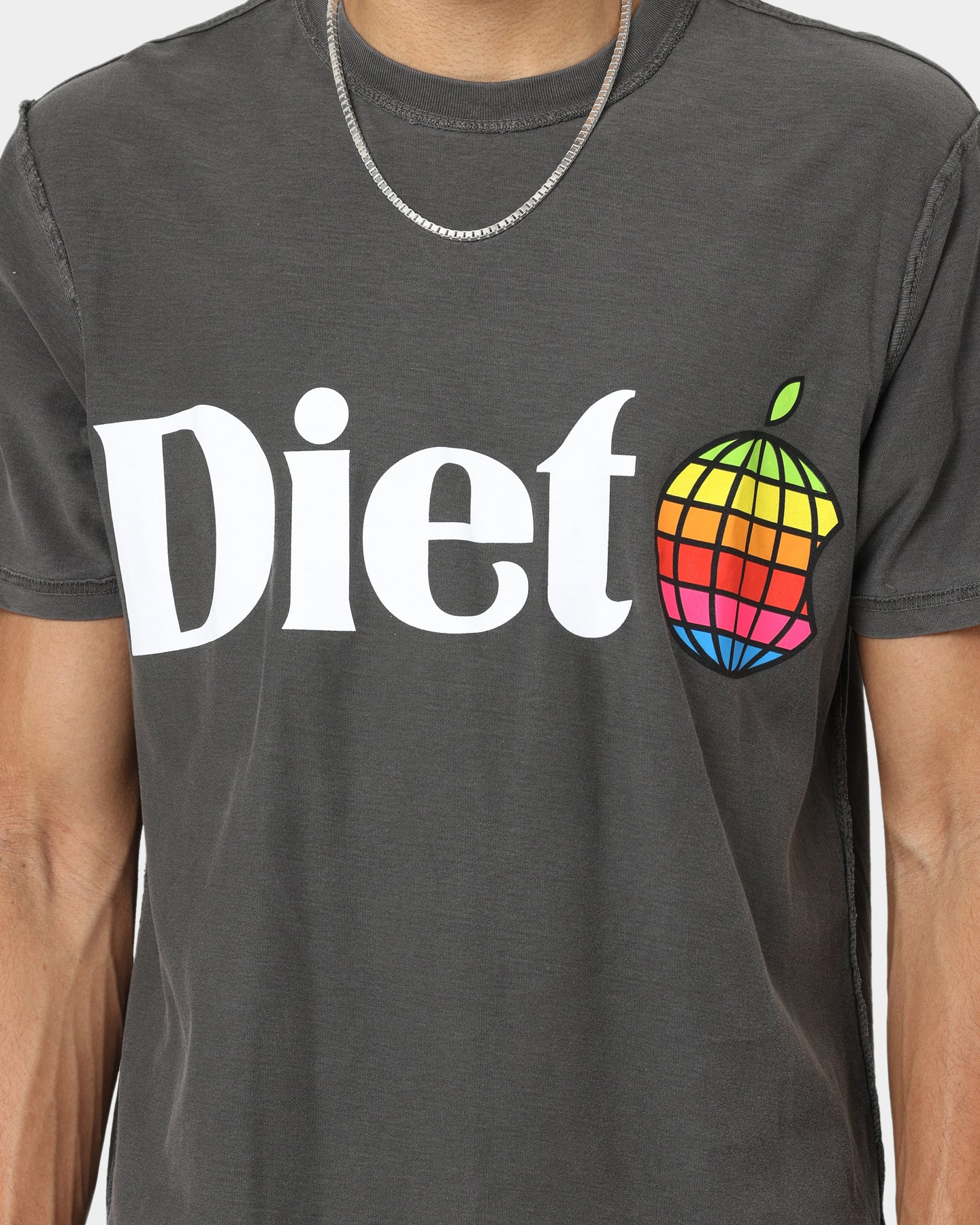 Diet Starts Monday Apple T-Shirt Vintage Black