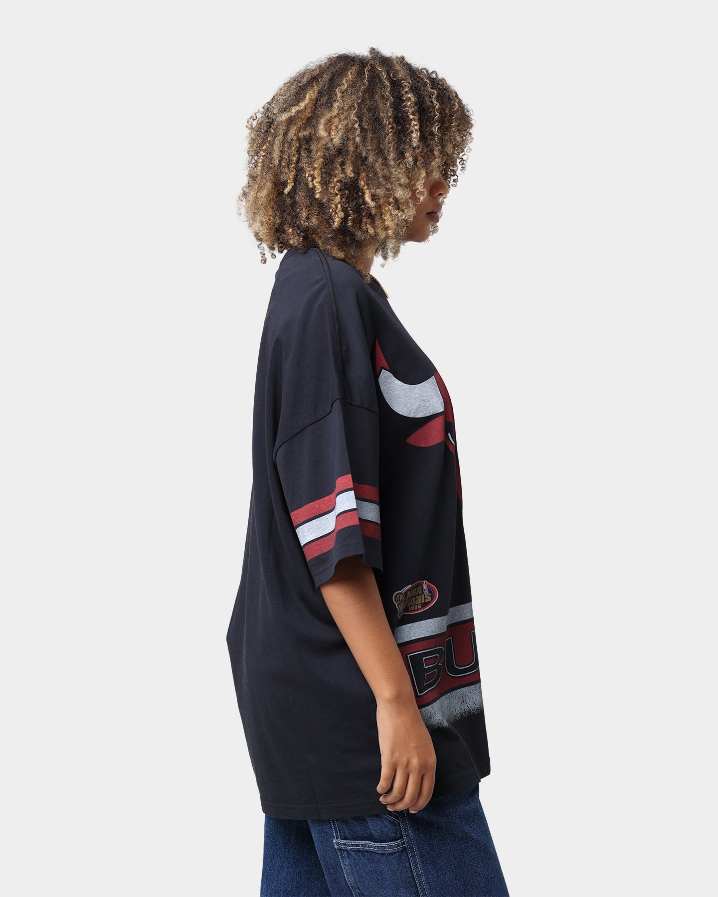 Mitchell & Ness Chicago Bulls Conference T-Shirt Faded Black Style001