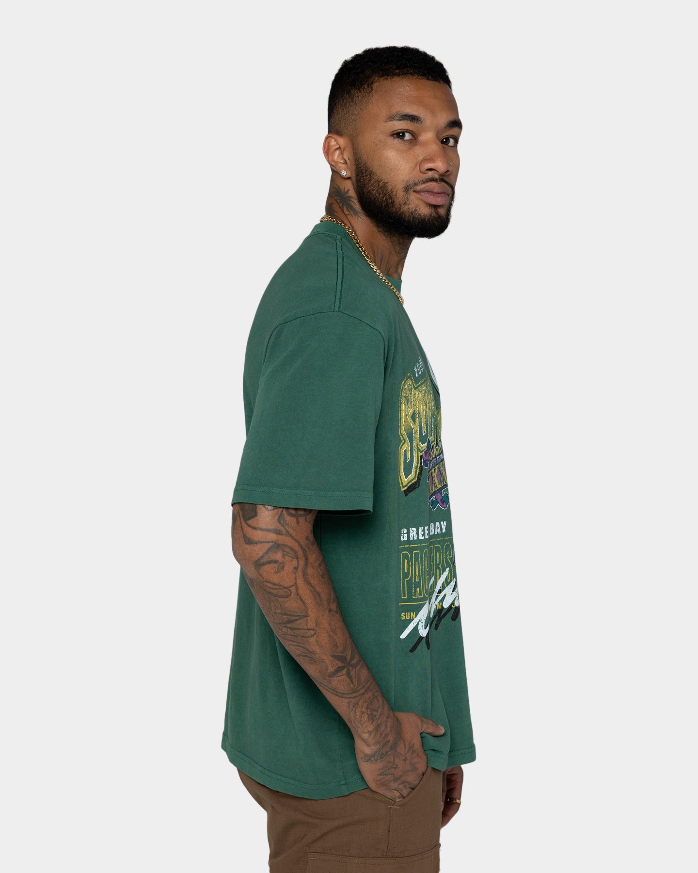 Mitchell & Ness Green Bay Packers Vintage Superbowl T-Shirt Vintage Green