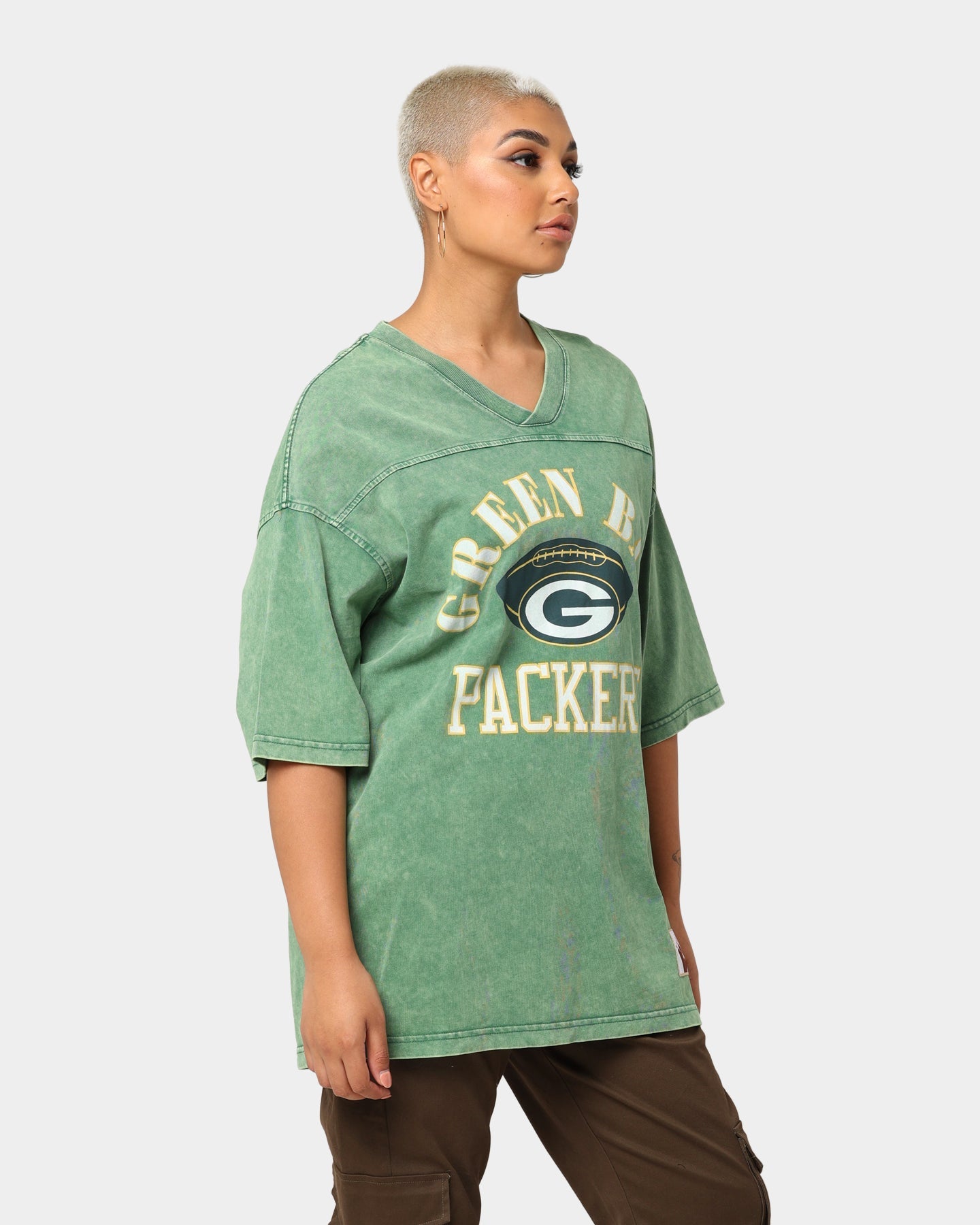 Mitchell & Ness Green Bay Packers Winners Oversized T-Shirt Bucks Green Style001