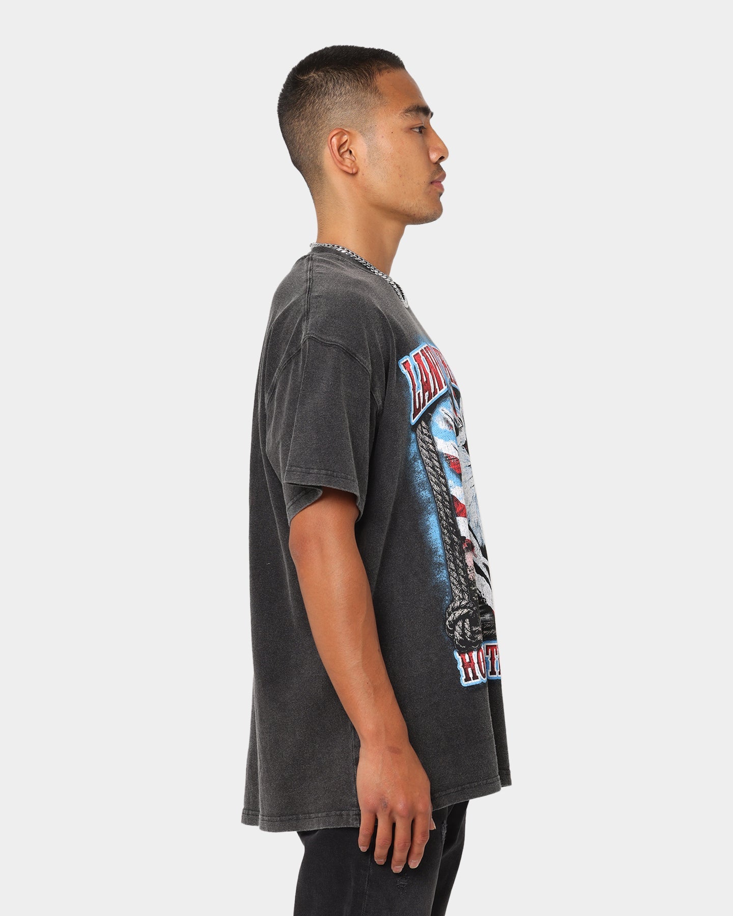 American Thrift Land Of The Free Vintage T-Shirt Black Wash