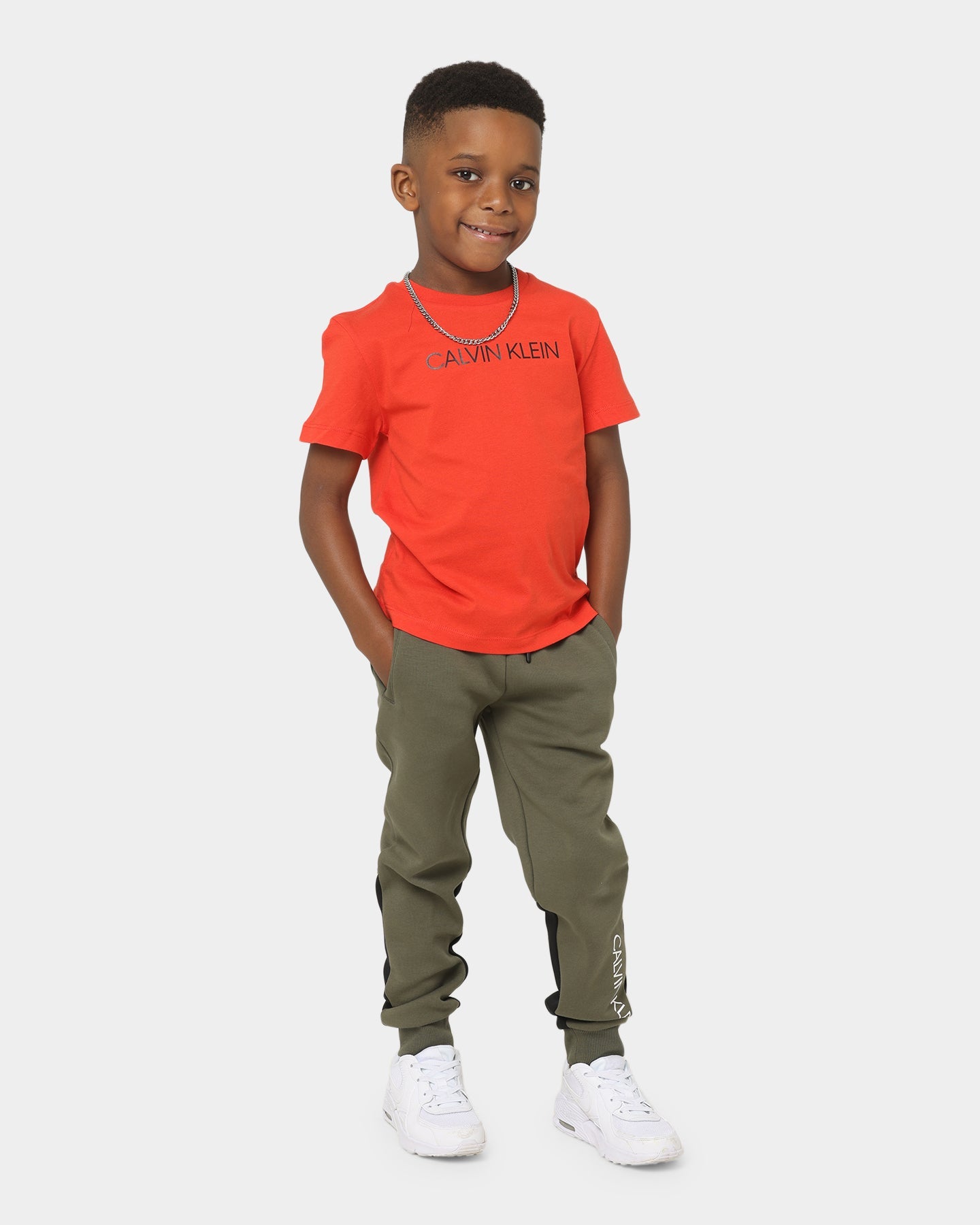 Calvin Klein Kids' Institutional T-Shirt Flaming Chilli