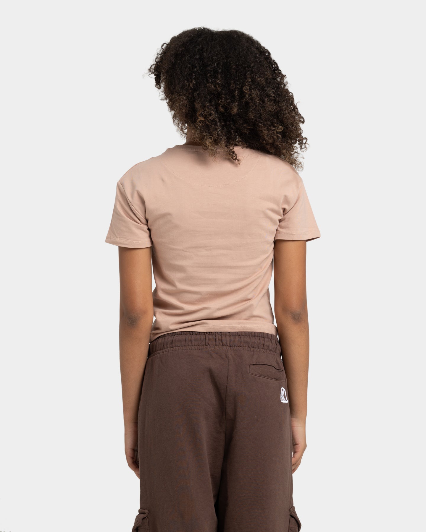 Karl Kani Women's Small Signature T-Shirt Dark Sand