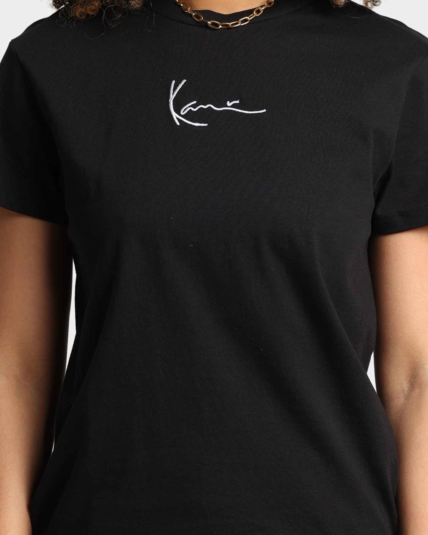 Karl Kani Women's Small Signature T-Shirt Black
