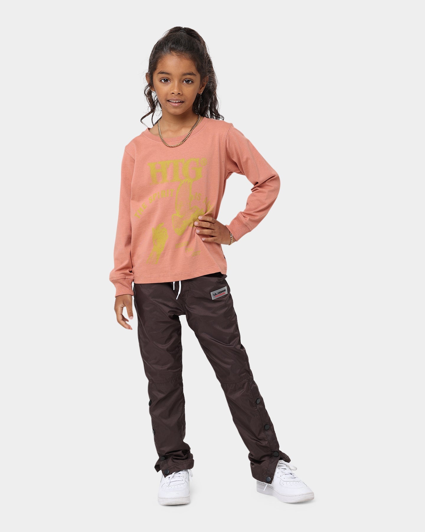 Honor The Gift Kids' Holiday Alive Long-Sleeve T-Shirt Terra Cotta