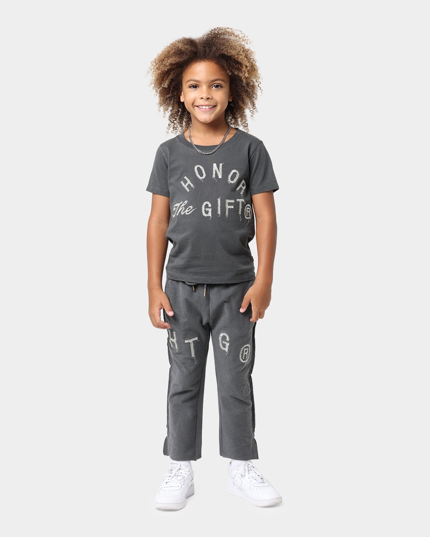Honor The Gift Kids' Holiday Weathered T-Shirt Black
