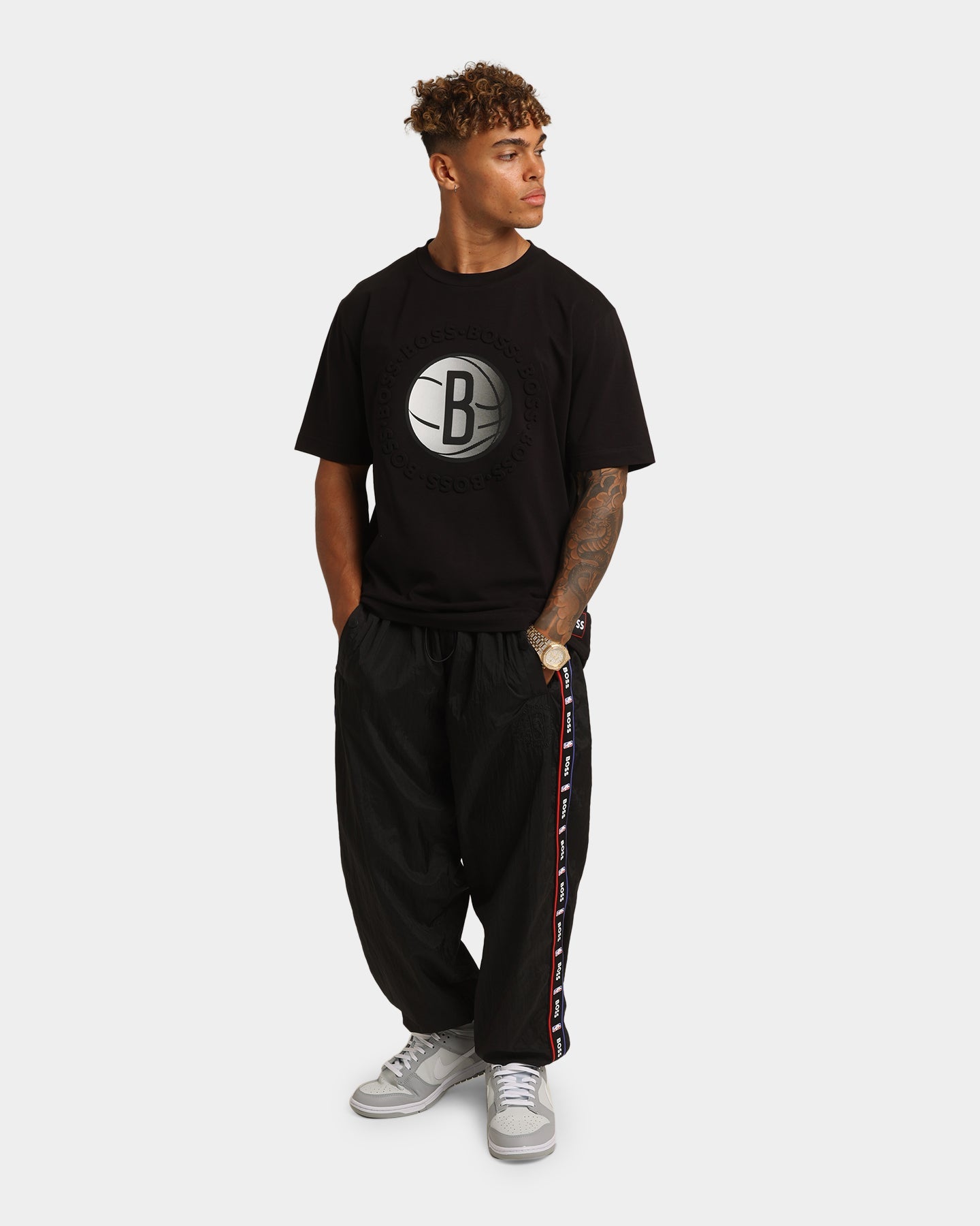 Hugo Boss Hugo Boss X NBA Basic Brooklyn Nets Short Sleeve T-Shirt Black