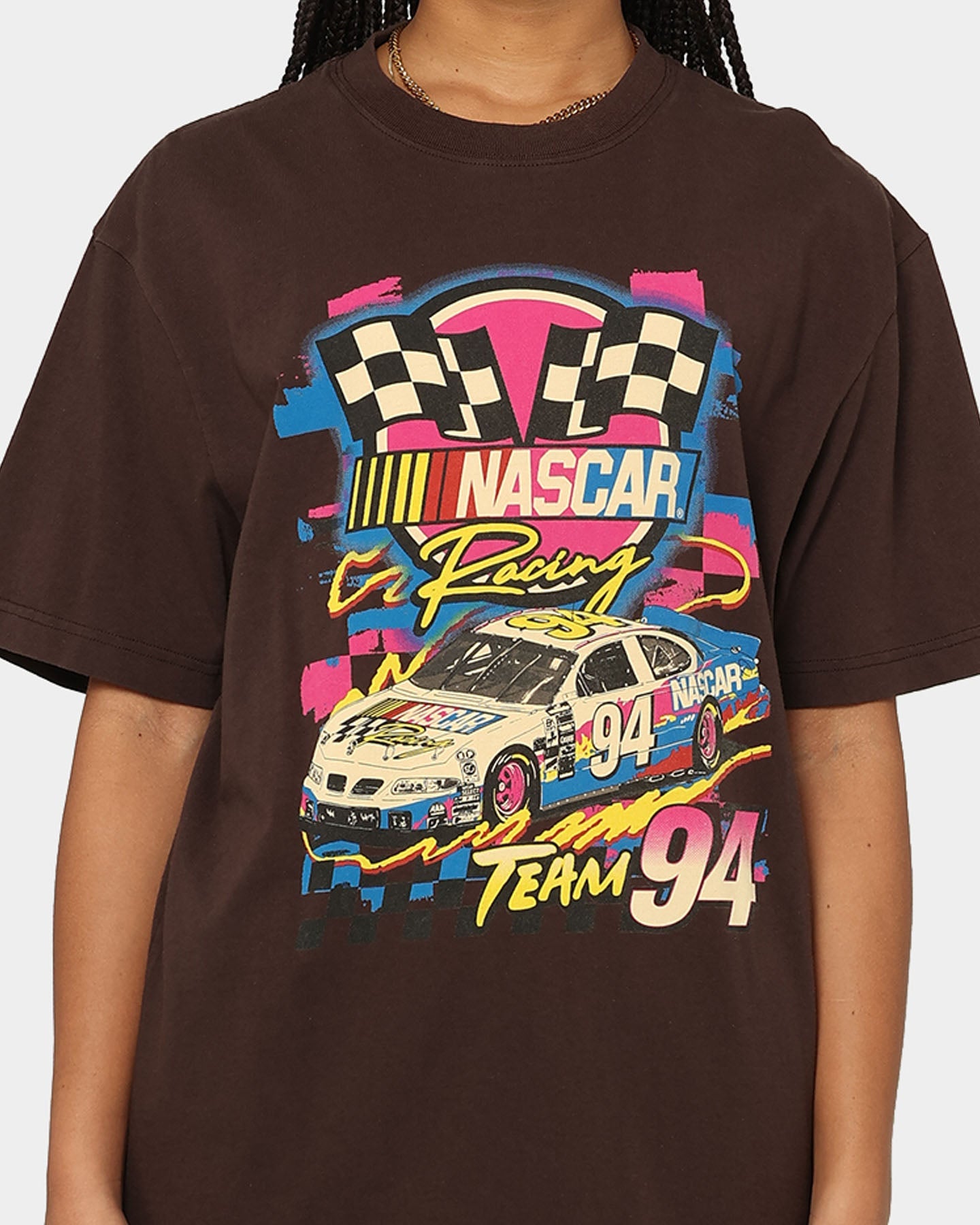 NASCAR NASCAR Racing Team '94 T-Shirt Chocolate Brown Style001