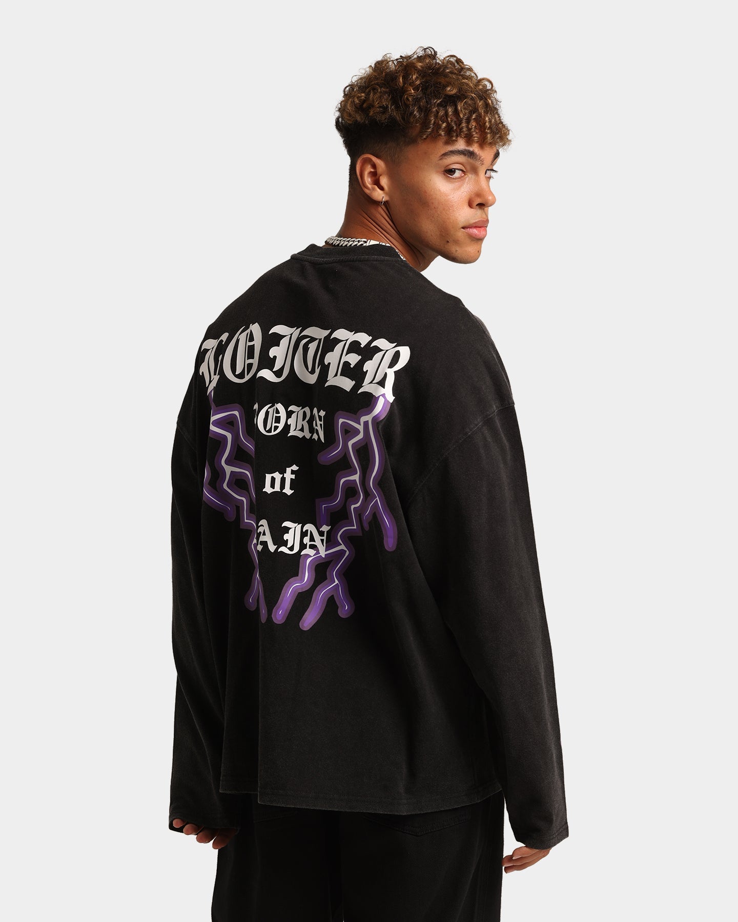 Loiter Born Of Pain Long Sleeve T-Shirt Black