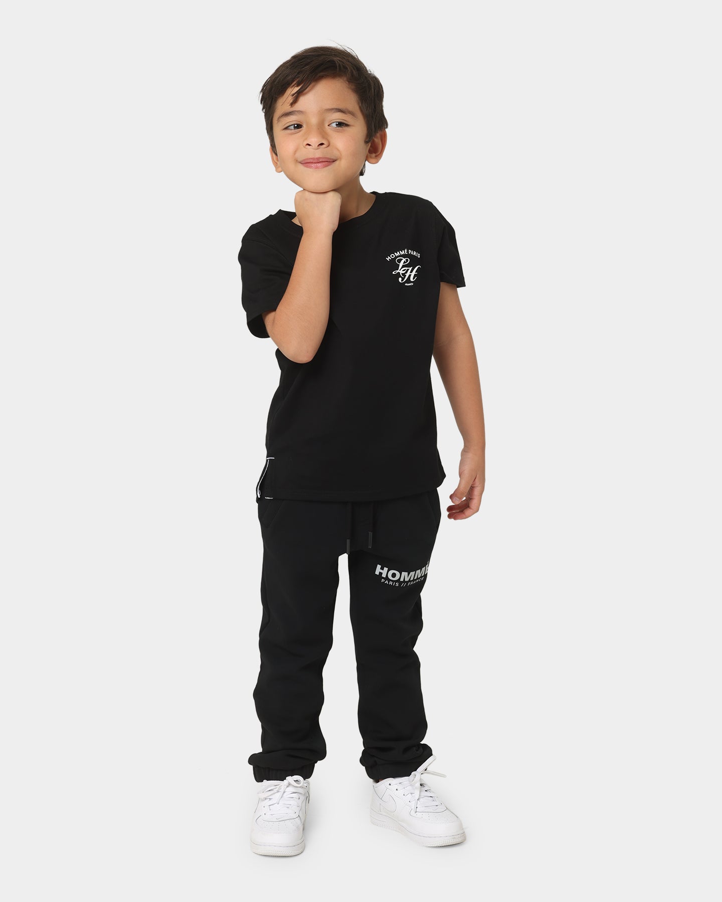 Lil Homm√© Kids' Revolution Droptail Short Sleeve T-Shirt Black
