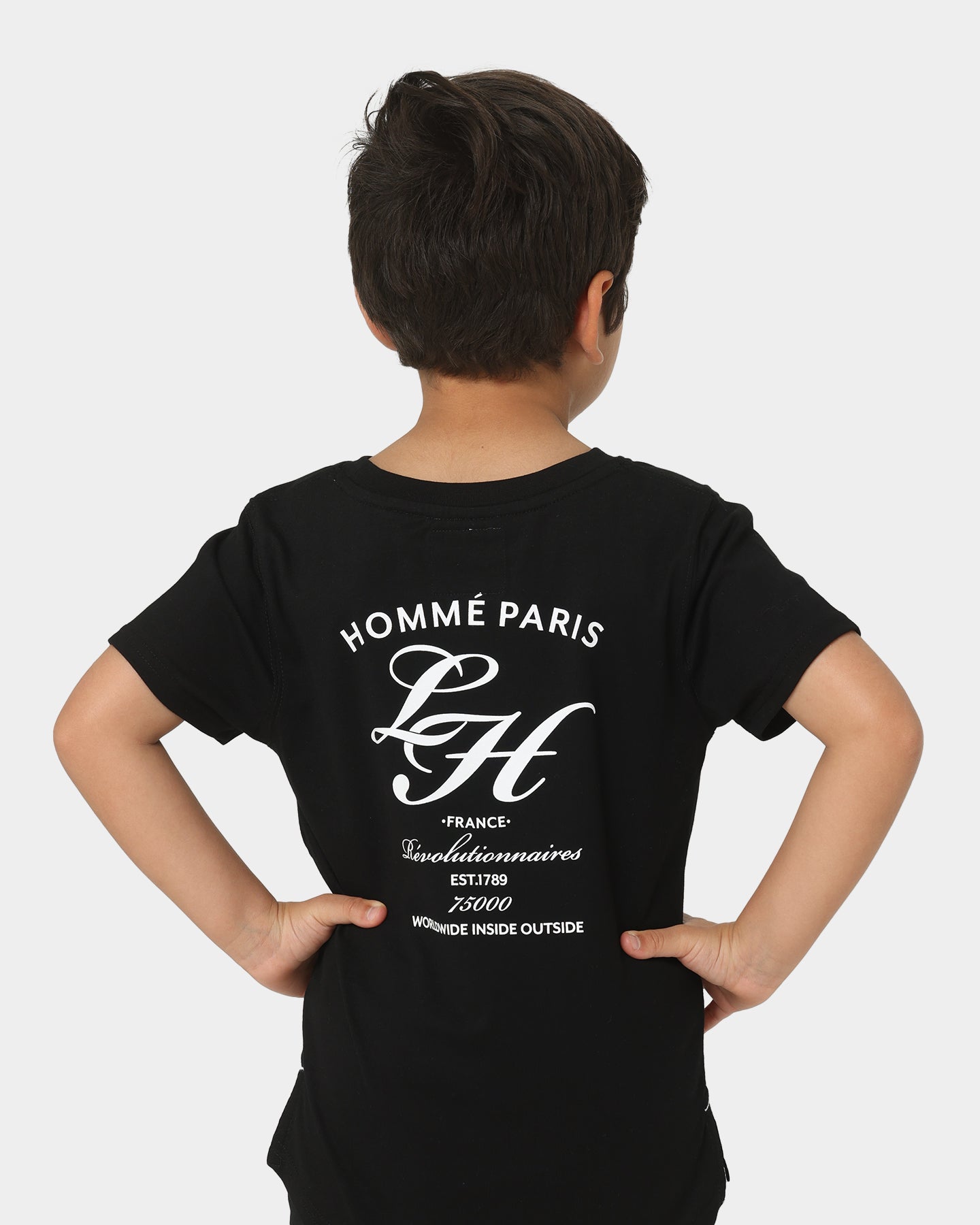 Lil Homm√© Kids' Revolution Droptail Short Sleeve T-Shirt Black